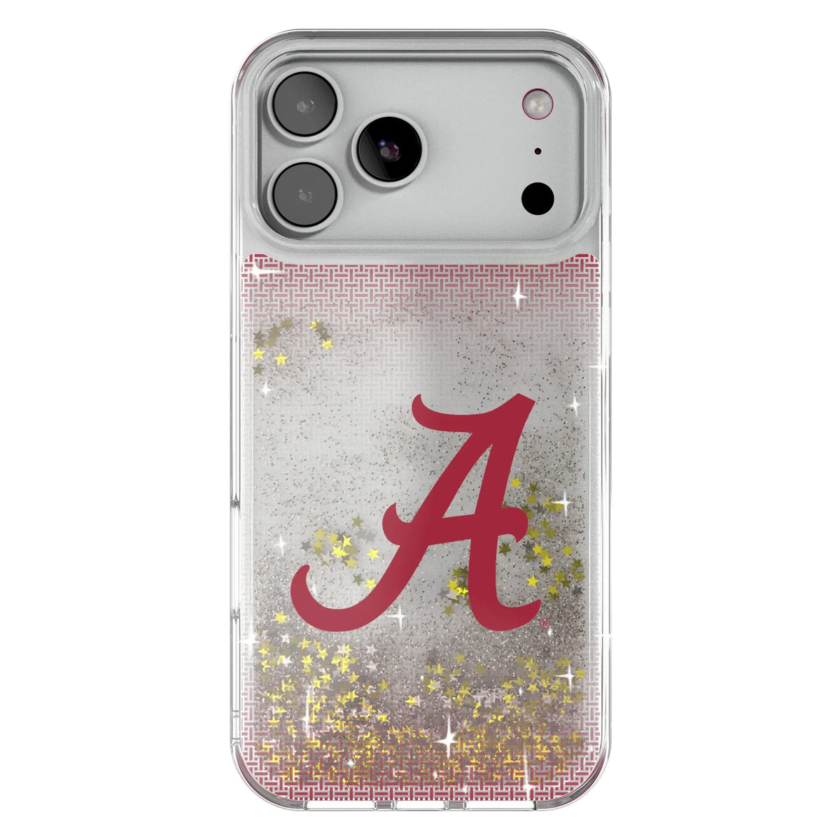 University of Alabama Crimson Tide Script A Linen Glitter Phone Case for Apple iPhone