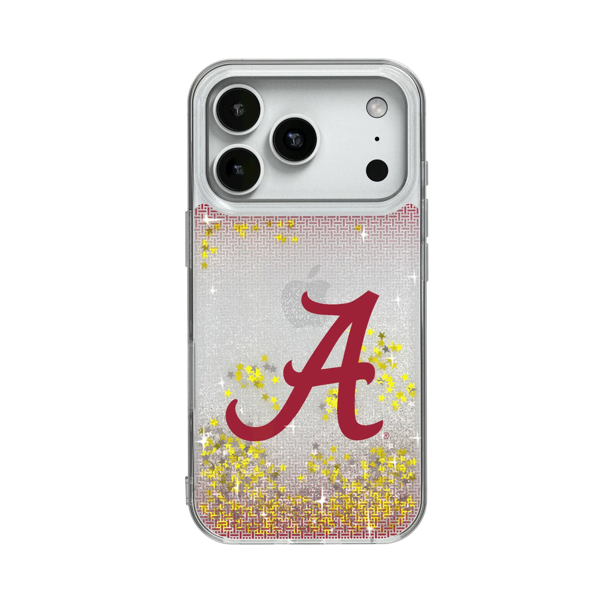 University of Alabama Crimson Tide Script A Linen Glitter Phone Case for Apple iPhone
