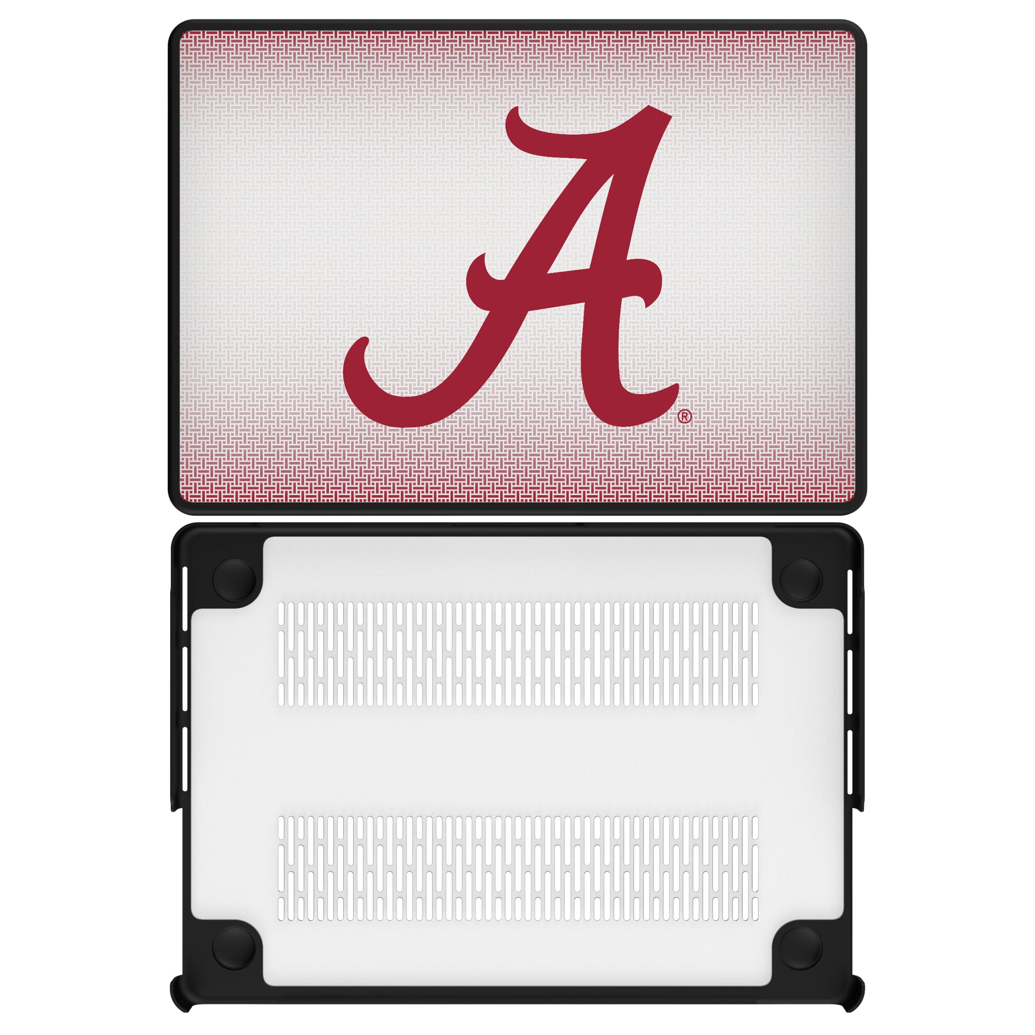 University of Alabama Crimson Tide Script A Linen MacBook Laptop Case for Apple MacBook#Device_MacBook Pro (14-inch, 2021) / MacBook Pro (14-inch, 2023) / MacBook Pro (14-inch, 2024)
