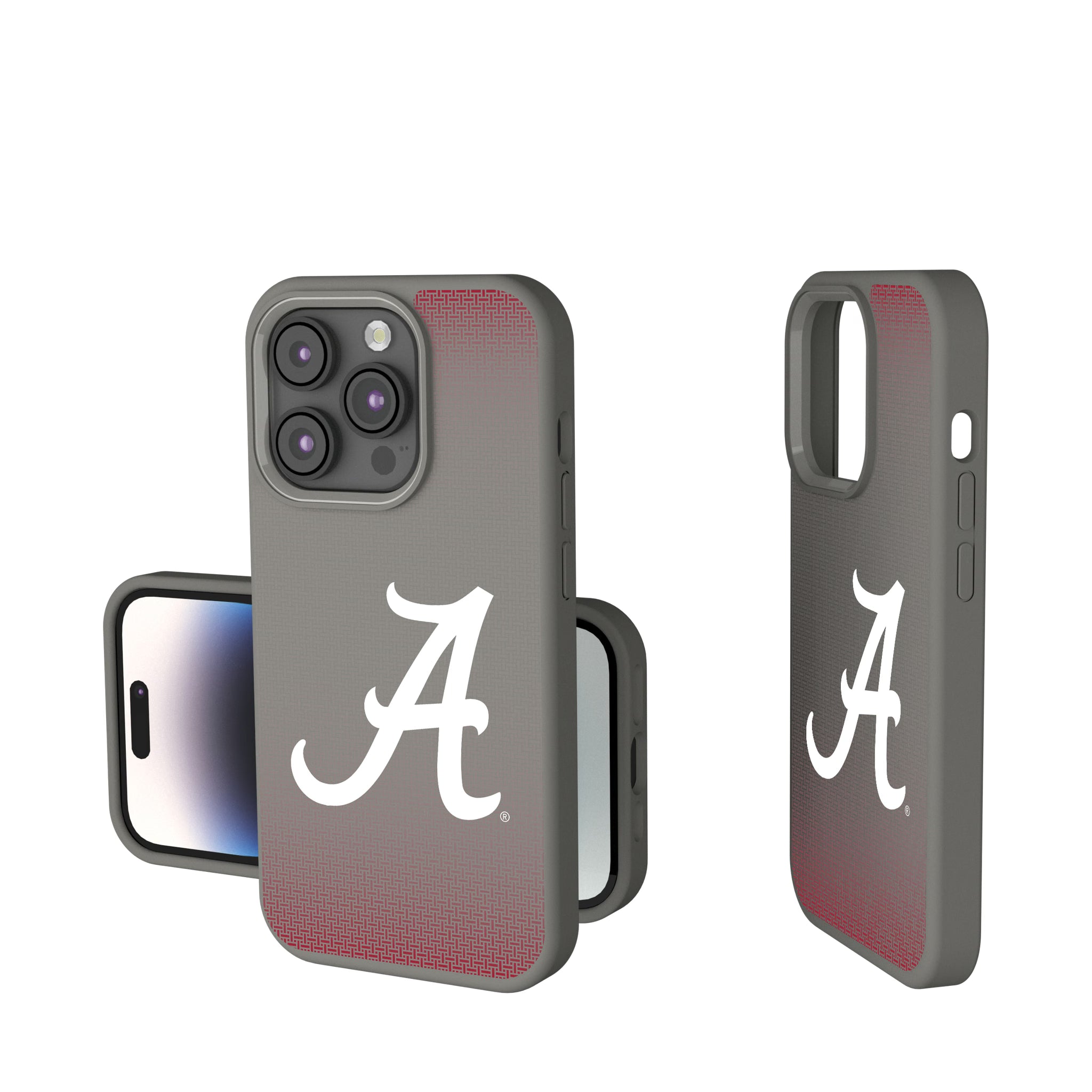 University of Alabama Crimson Tide Script A Linen iPhone Soft Touch Phone Case for Apple iPhone
