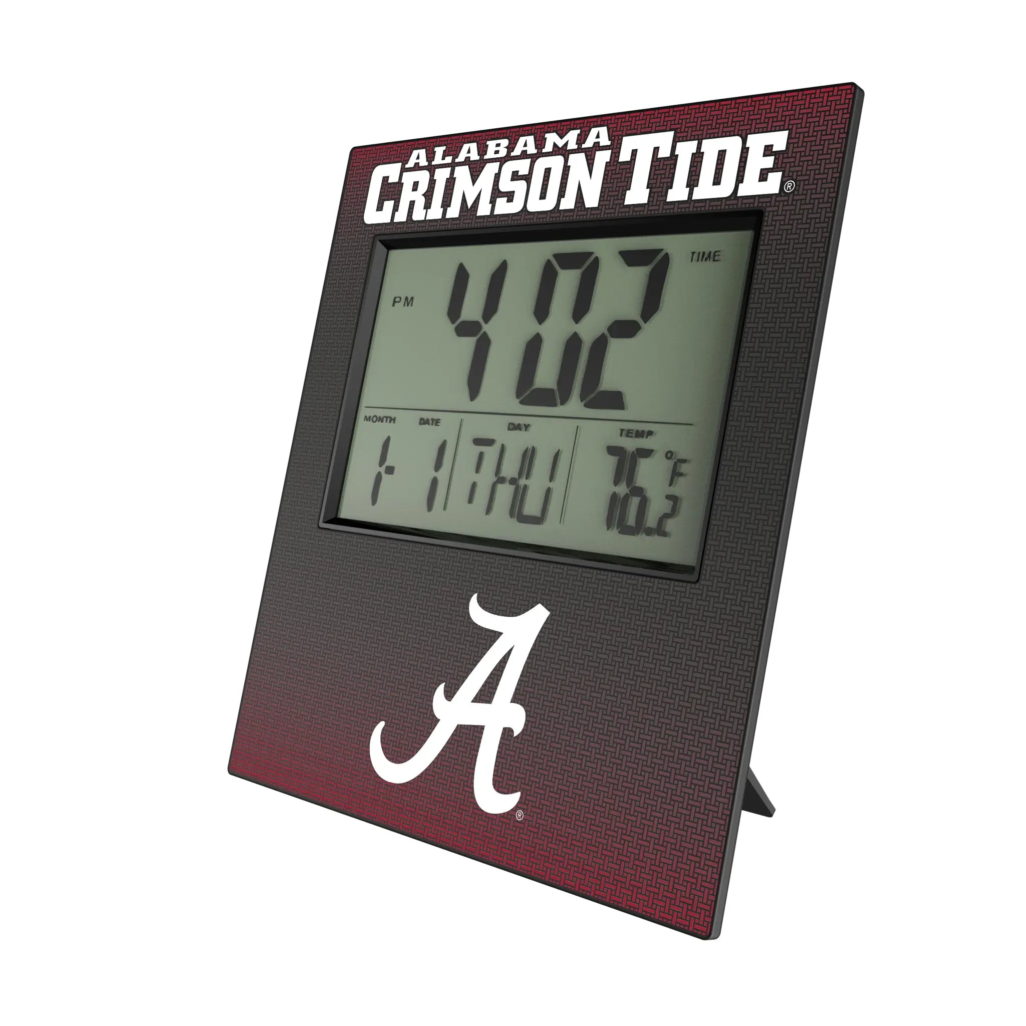 University of Alabama Crimson Tide Script A Linen Wall Clock