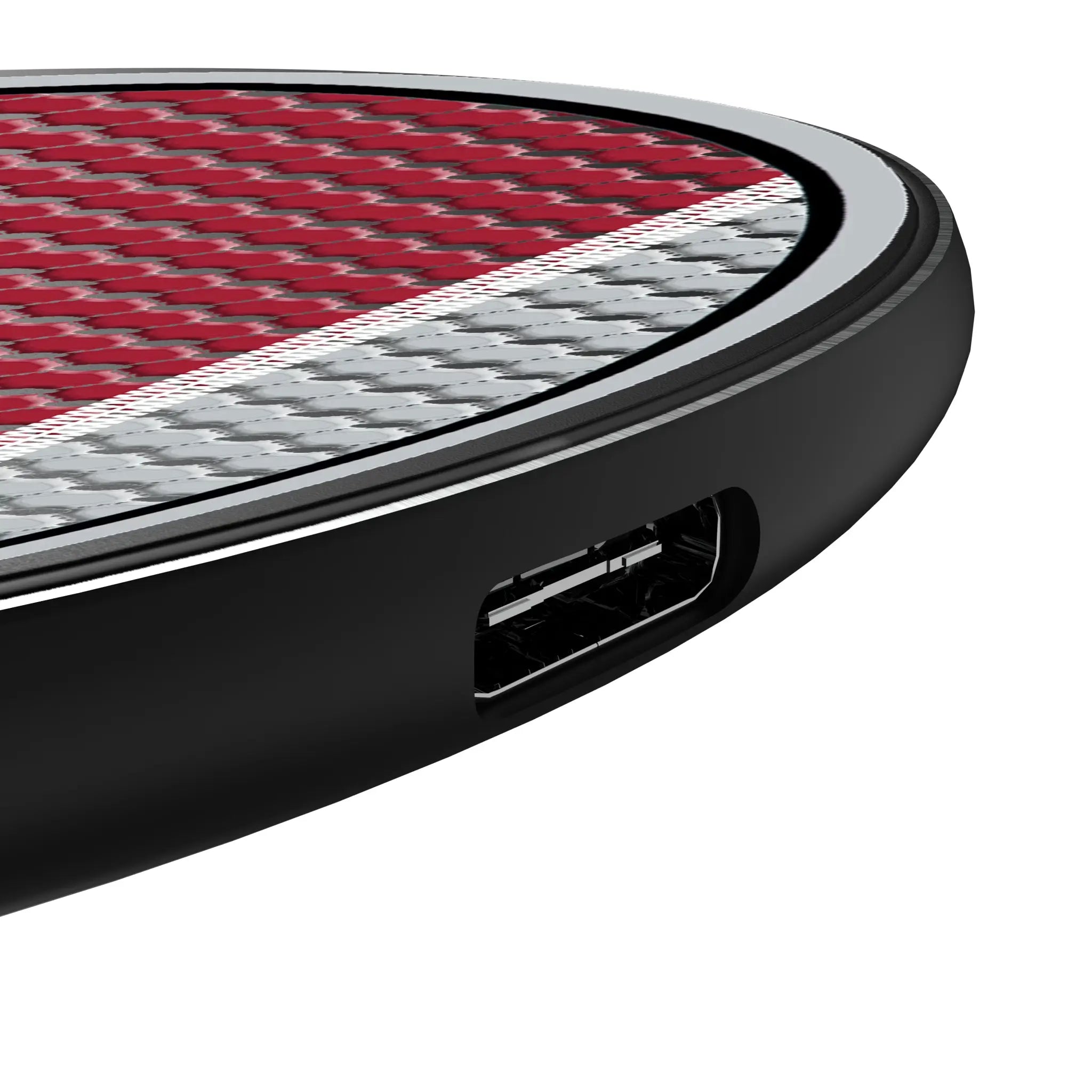 University of Alabama Crimson Tide Script A Mesh 15-Watt Wireless Charger - Detail