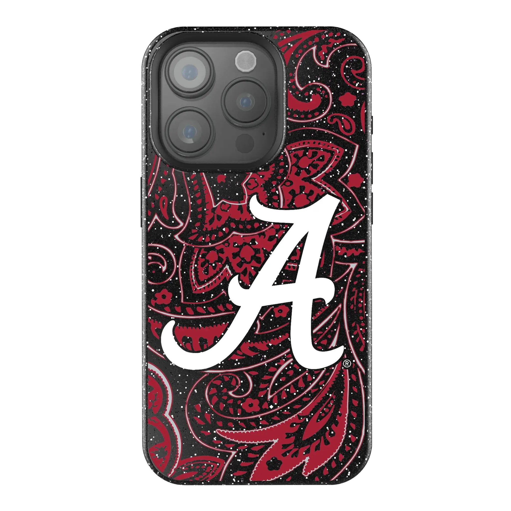 University of Alabama Crimson Tide Script A Paisley iPhone Bling Phone Case for Apple iPhone
