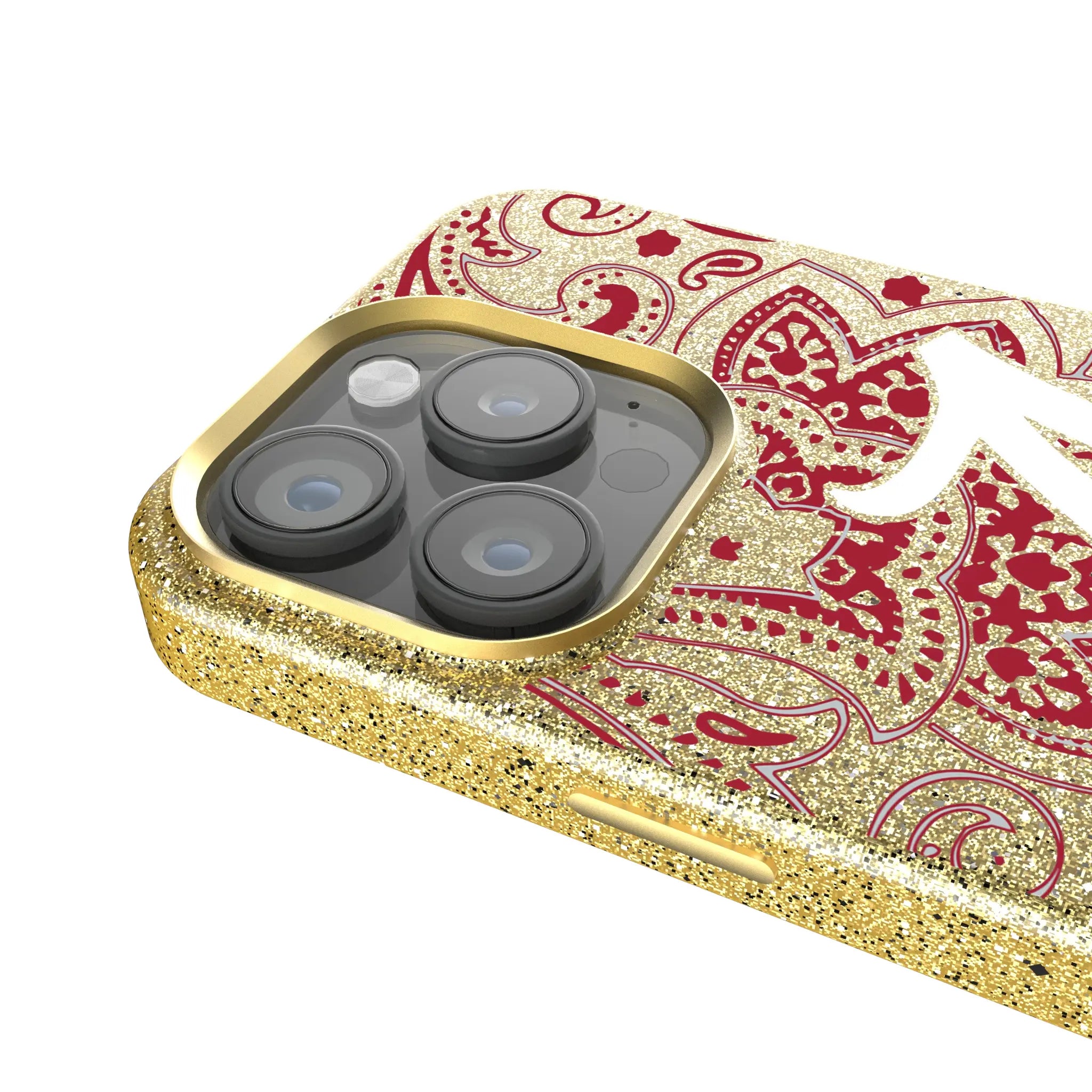 University of Alabama Crimson Tide Script A Paisley iPhone Bling Phone Case for Apple iPhone - Detail
