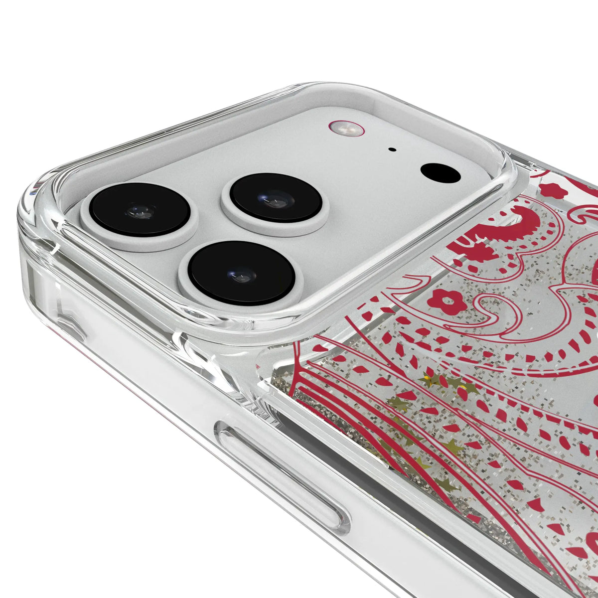 University of Alabama Crimson Tide Script A Paisley iPhone Glitter Phone Case for Apple iPhone - Detail#Device_iPhone 18 Pro Max