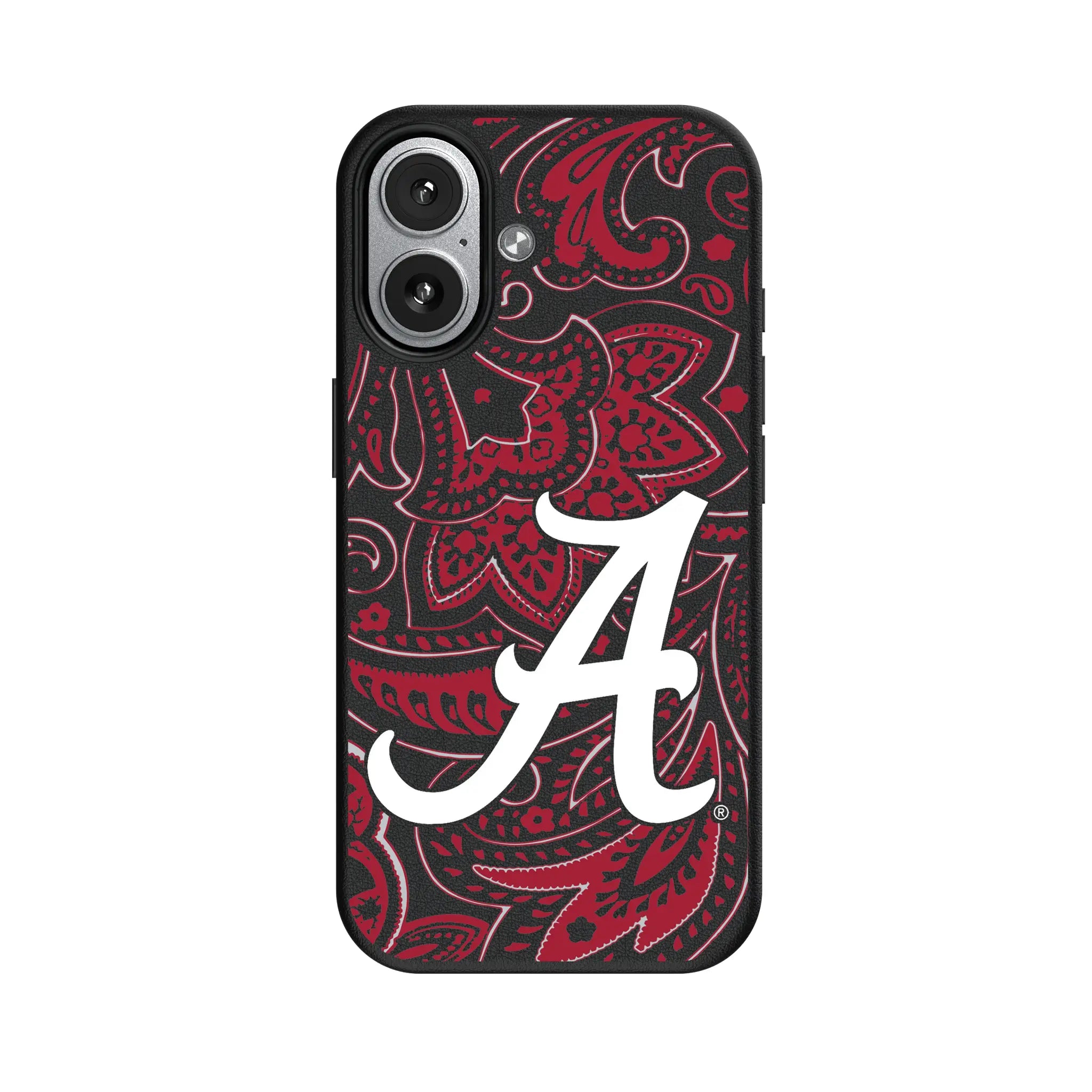 University of Alabama Crimson Tide Script A Paisley iPhone MagSafe Compatible Phone Case for Apple iPhone#Device_iPhone 17