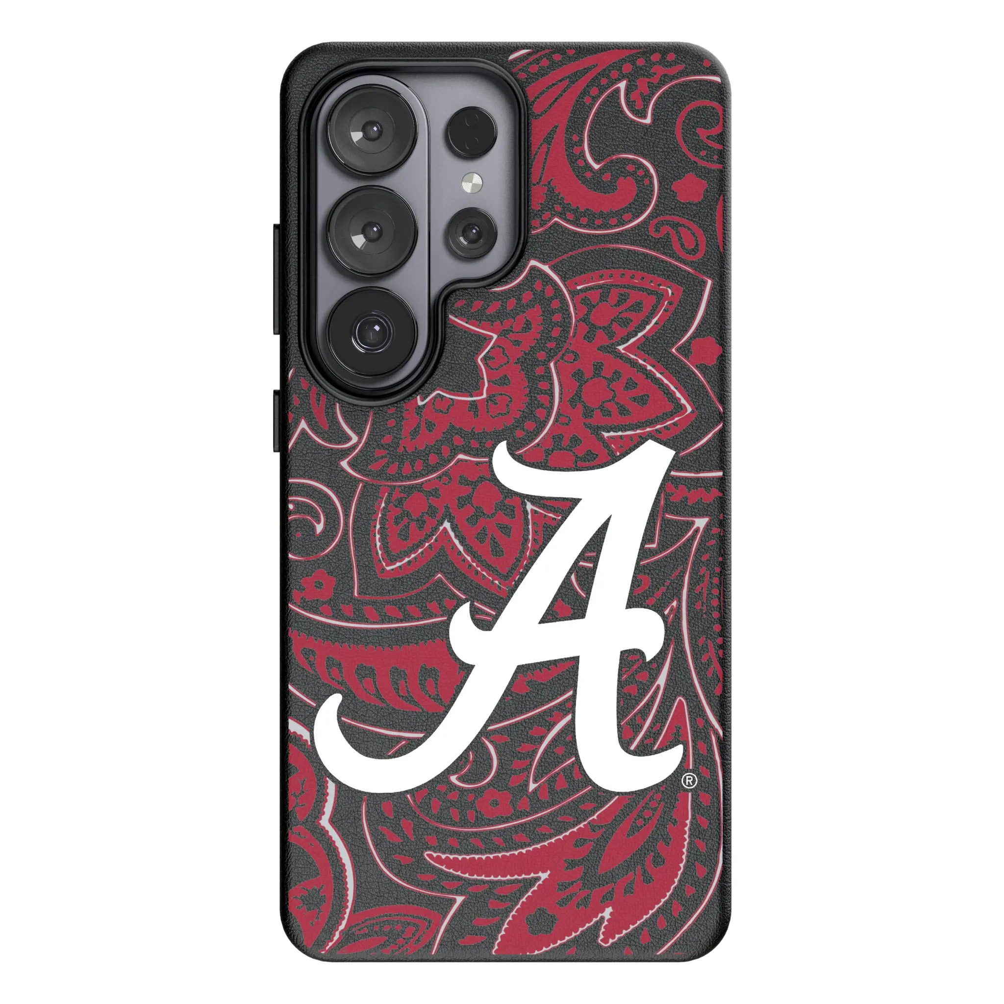 University of Alabama Crimson Tide Script A Paisley Galaxy MagSafe Compatible Phone Case for Samsung Galaxy#Device_Galaxy S26 Ultra