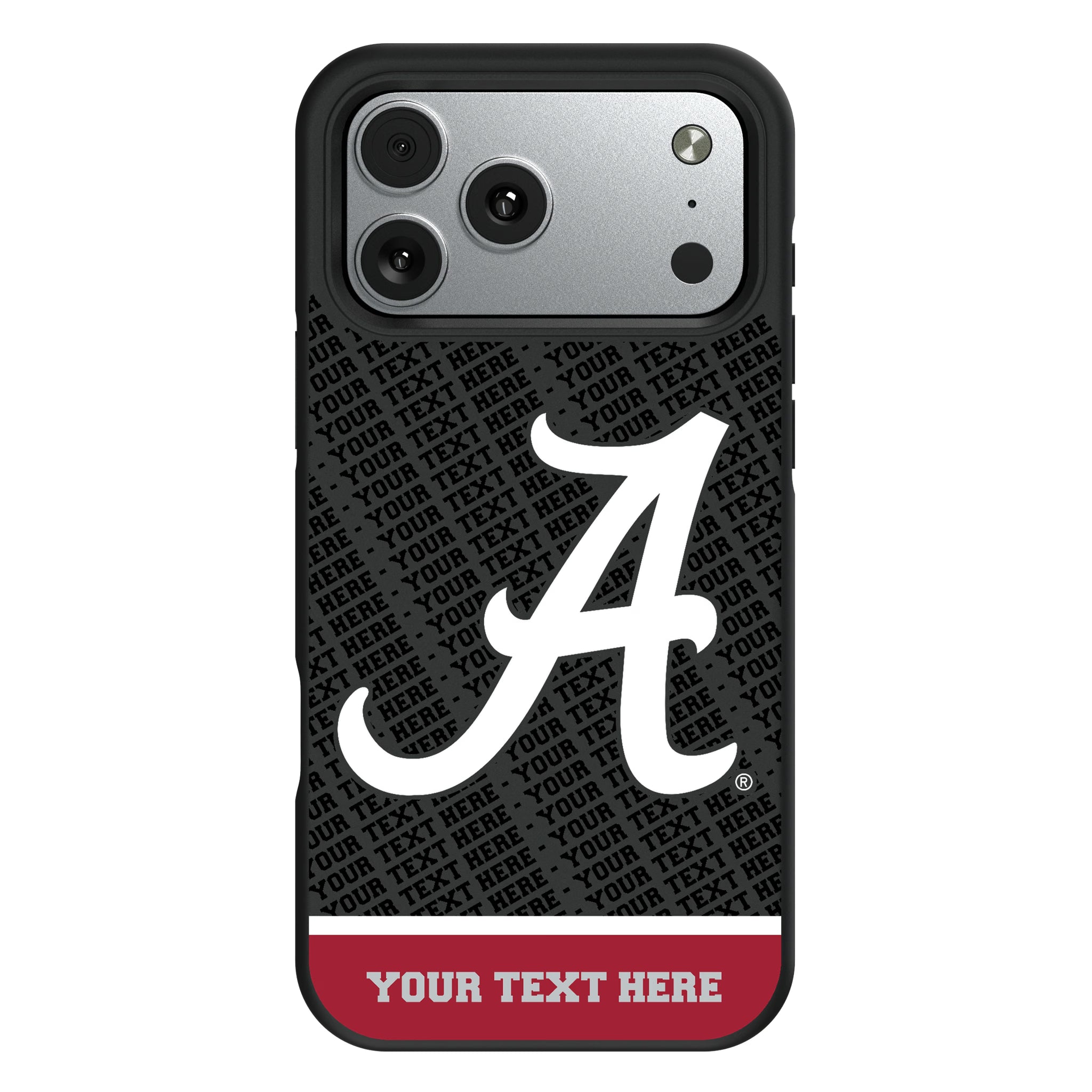 University of Alabama Crimson Tide Script A Personalized EndZone Plus iPhone Bump Phone Case for Apple iPhone#Device_iPhone 17 Pro Max