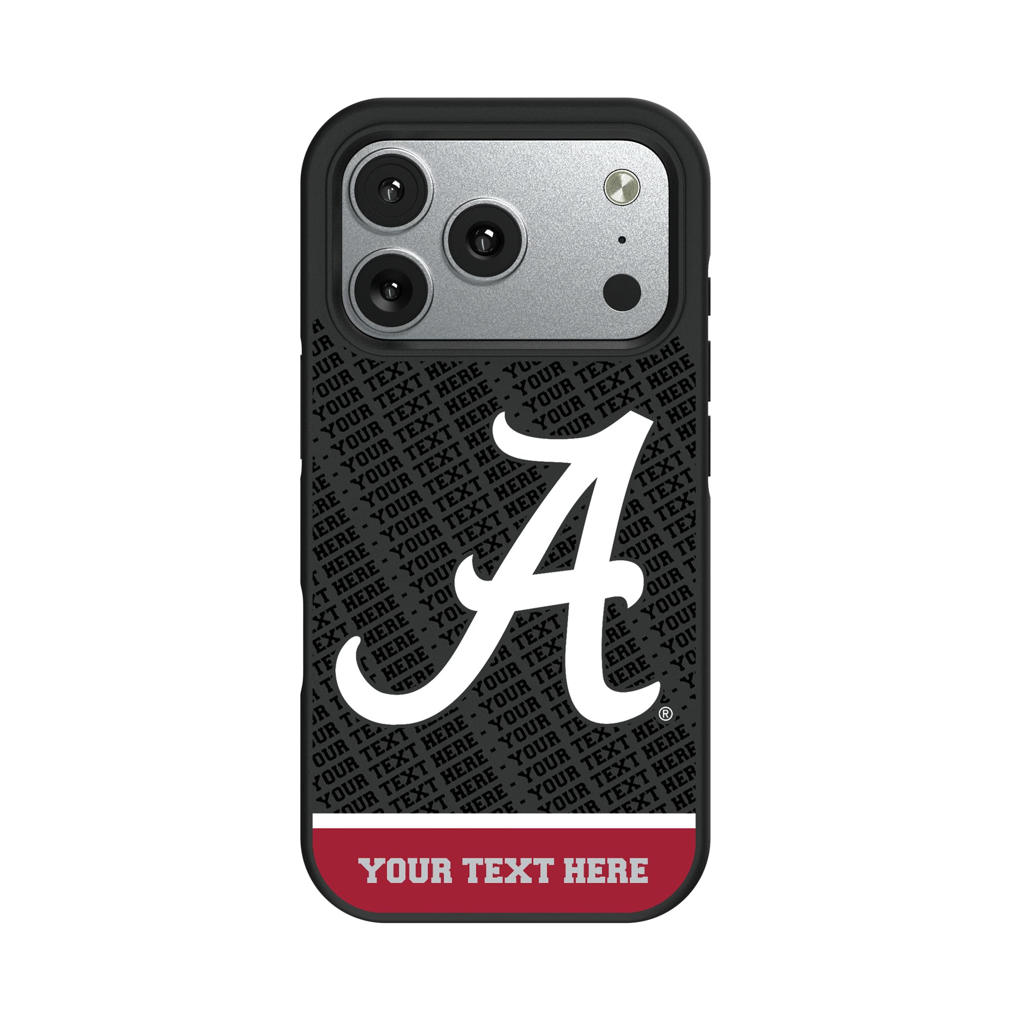University of Alabama Crimson Tide Script A Personalized EndZone Plus iPhone Bump Phone Case for Apple iPhone#Device_iPhone 17 Pro