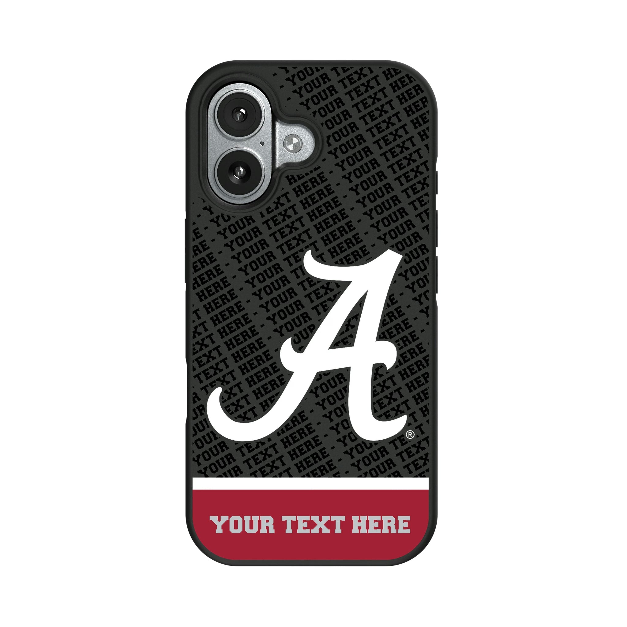 University of Alabama Crimson Tide Script A Personalized EndZone Plus iPhone Bump Phone Case for Apple iPhone#Device_iPhone 17