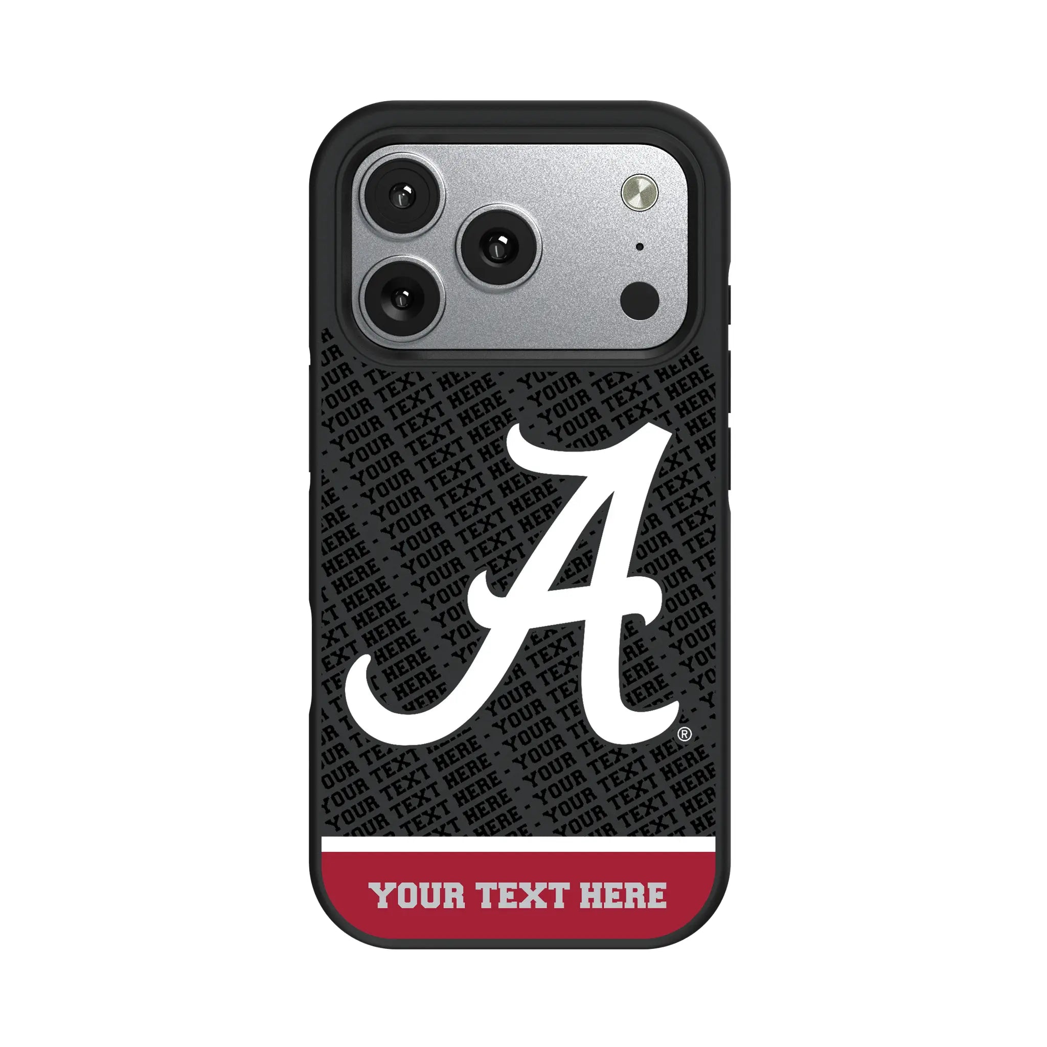 University of Alabama Crimson Tide Script A Personalized EndZone Plus iPhone Bump Phone Case for Apple iPhone#Device_iPhone 17 Pro