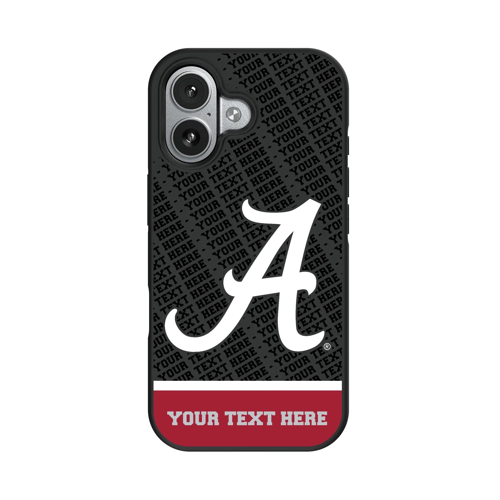 University of Alabama Crimson Tide Script A Personalized EndZone Plus iPhone Bump Phone Case for Apple iPhone#Device_iPhone 17