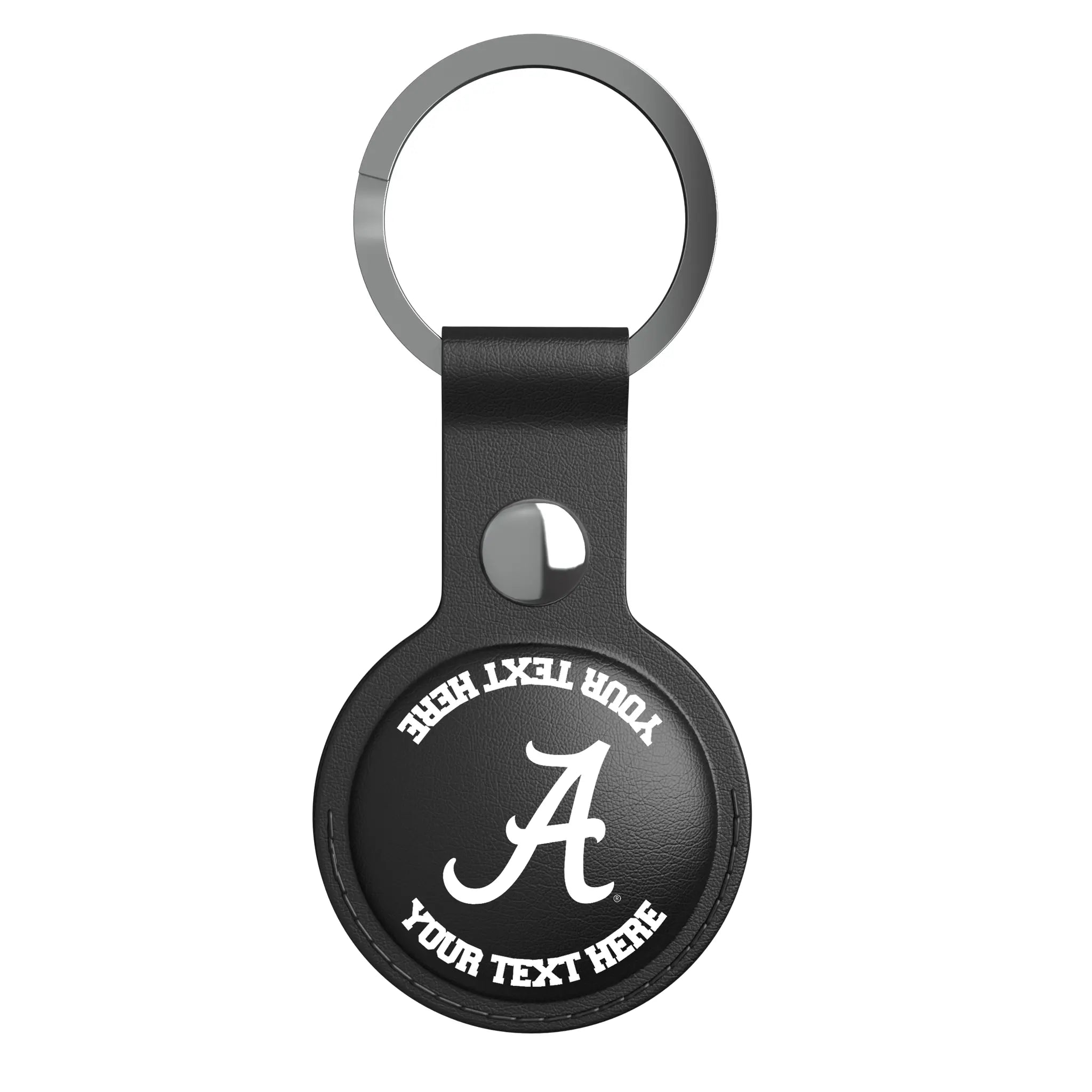 University of Alabama Crimson Tide Script A Personalized Insignia AirTag Black Airtag Holder