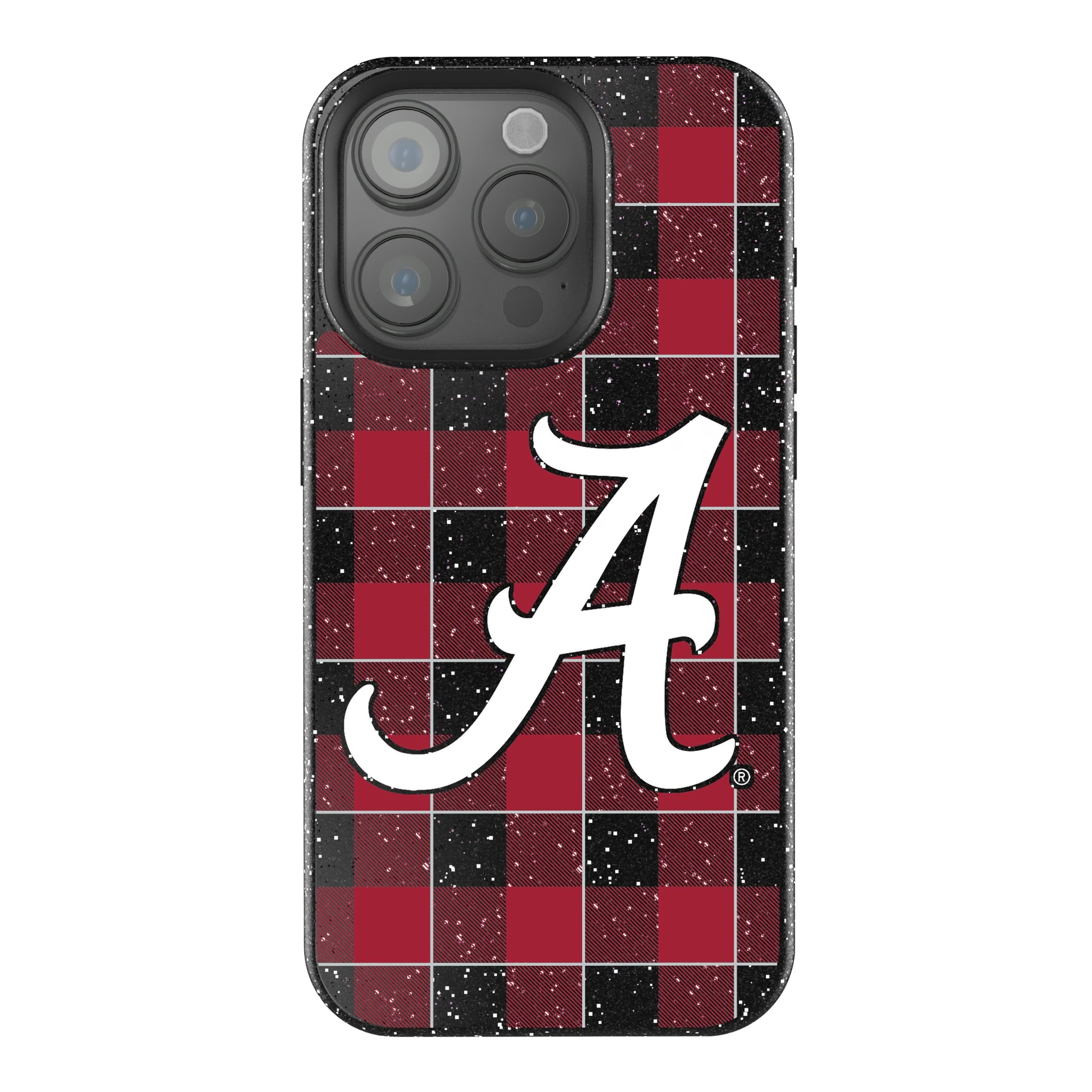 University of Alabama Crimson Tide Script A Plaid iPhone Bling Phone Case for Apple iPhone