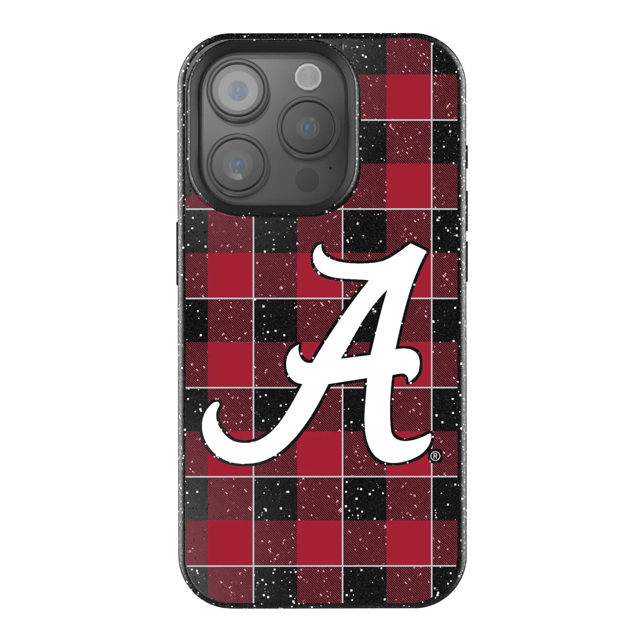 University of Alabama Crimson Tide Script A Plaid iPhone Bling Phone Case for Apple iPhone