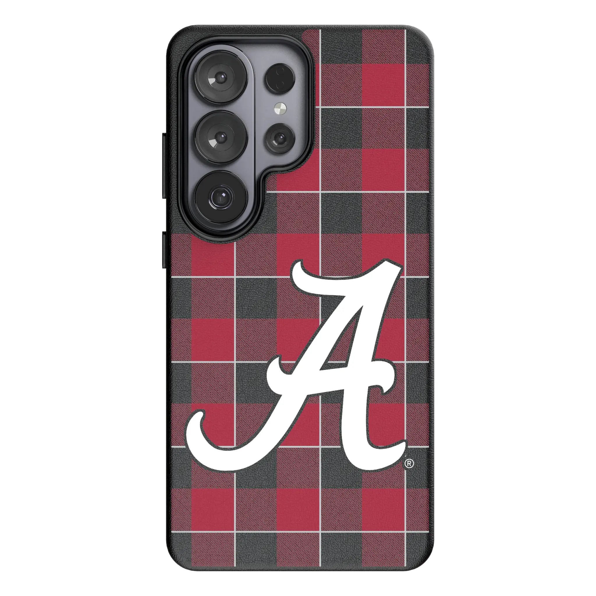 University of Alabama Crimson Tide Script A Plaid Galaxy MagSafe Compatible Phone Case for Samsung Galaxy#Device_Galaxy S26 Ultra
