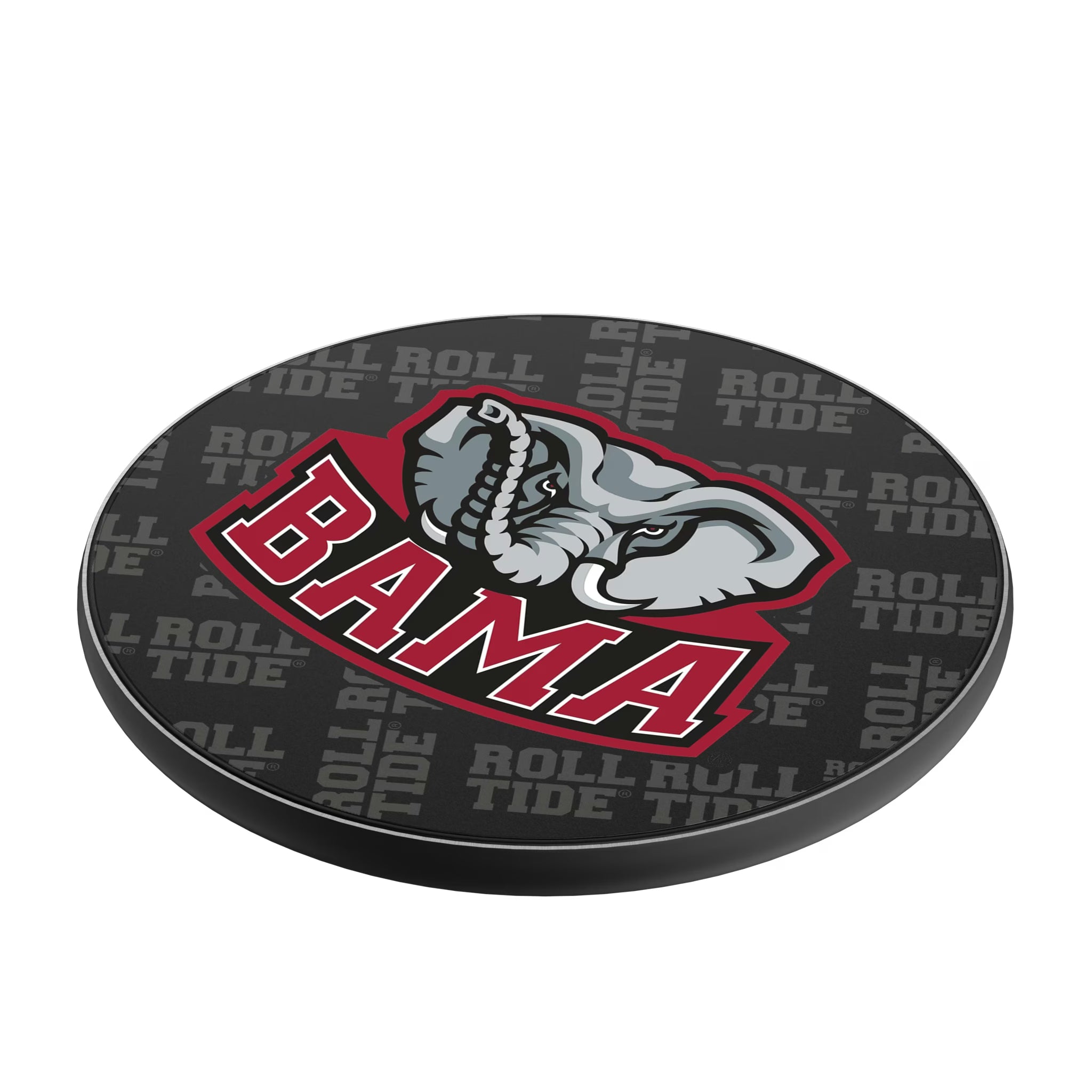 University of Alabama Crimson Tide Script A Quadtile 15-Watt Wireless Charger - Isometric View