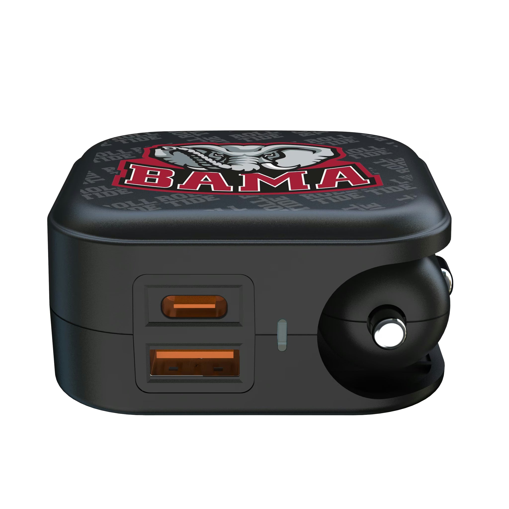 University of Alabama Crimson Tide Script A Quadtile 2 in 1 USB A/C Charger