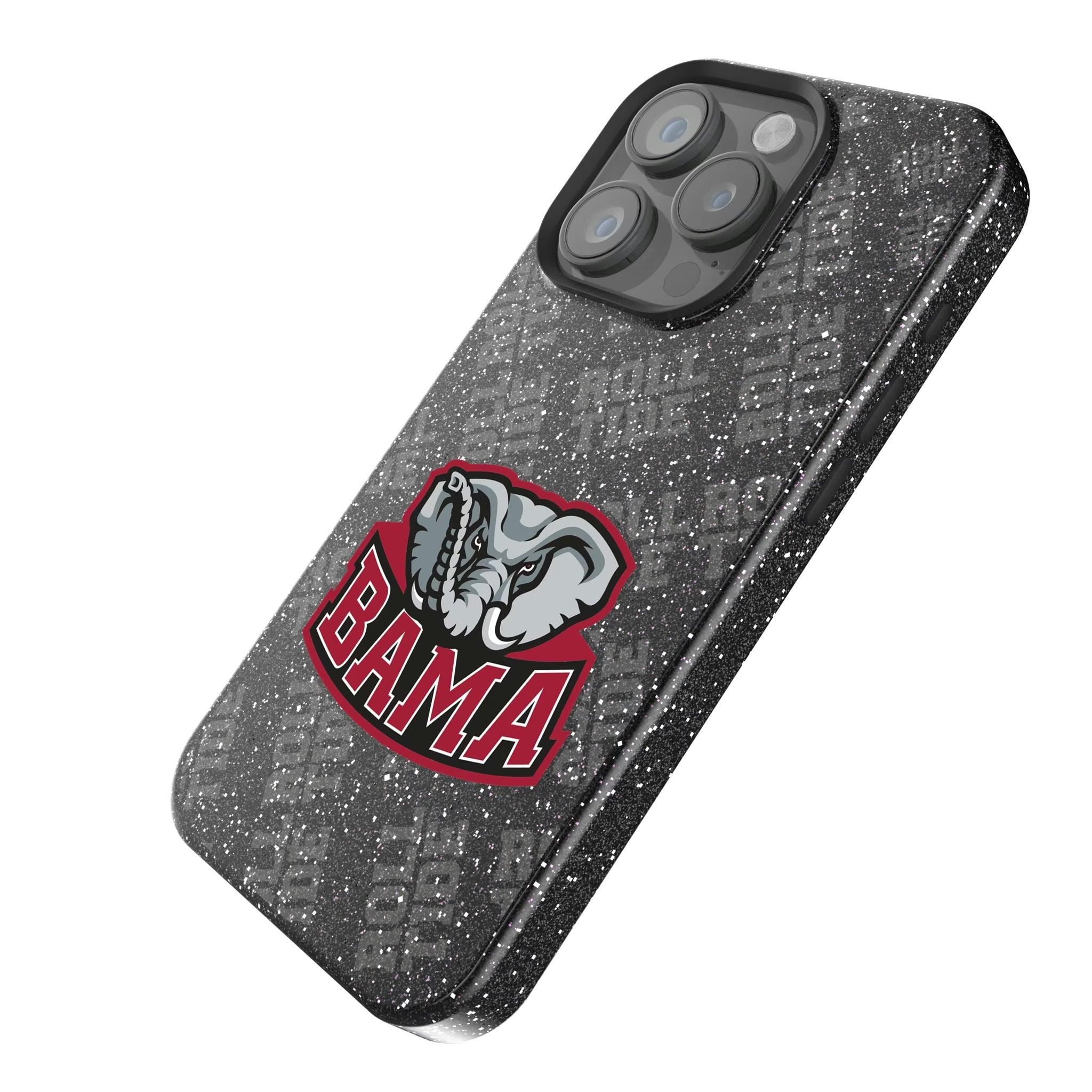 University of Alabama Crimson Tide Script A Quadtile iPhone Bling Phone Case for Apple iPhone - Isometric View