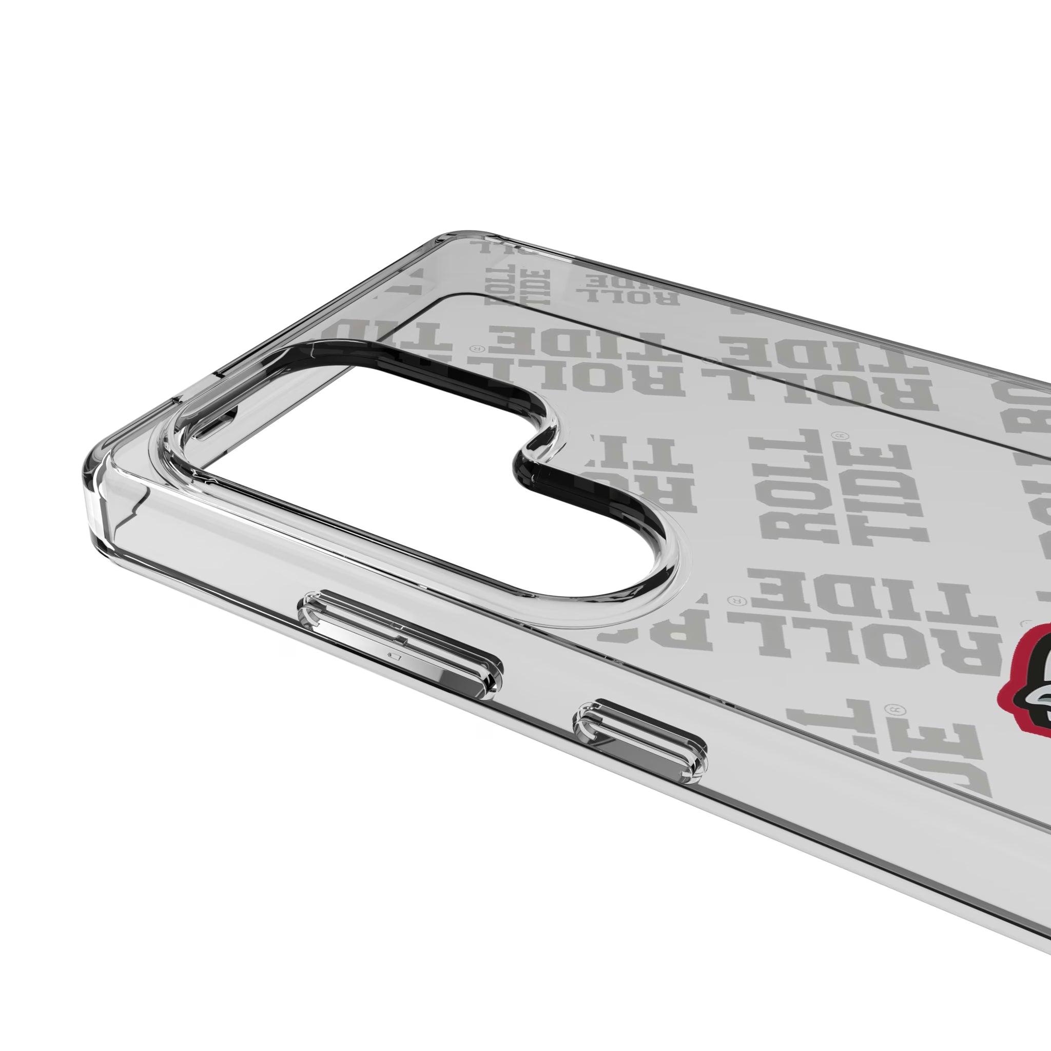 University of Alabama Crimson Tide Script A Quadtile Galaxy Clear Phone Case for Samsung Galaxy - Detail