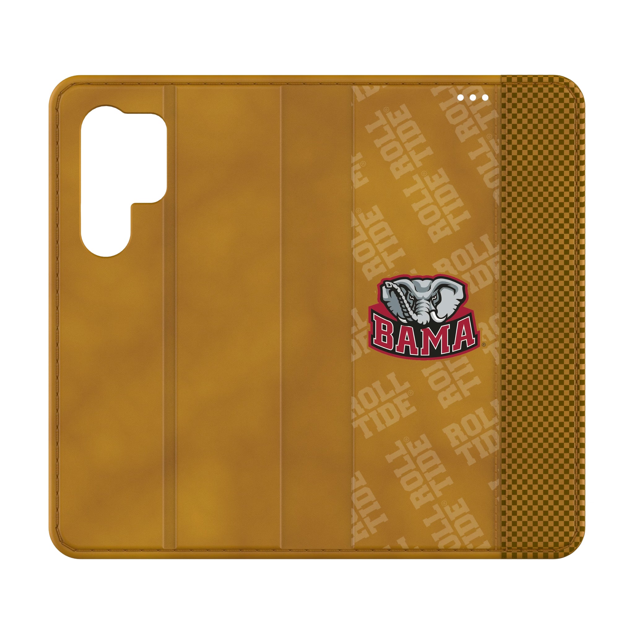 University of Alabama Crimson Tide Script A Quadtile Galaxy Folio Phone Case for Samsung Galaxy