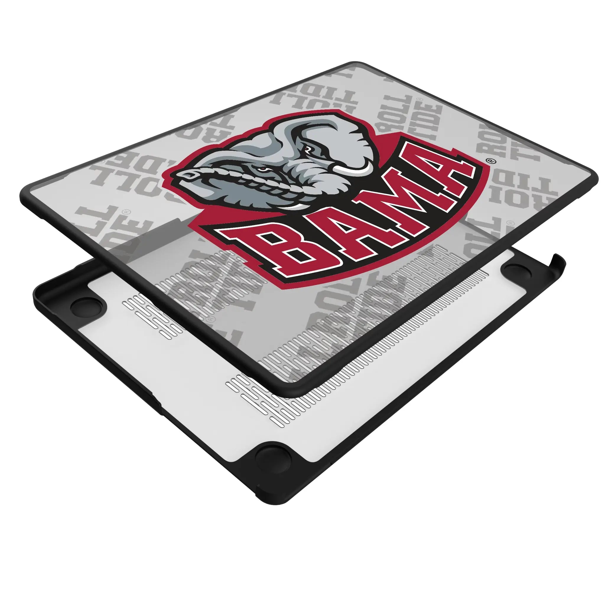 University of Alabama Crimson Tide Script A Quadtile MacBook Laptop Case for Apple MacBook - Isometric View