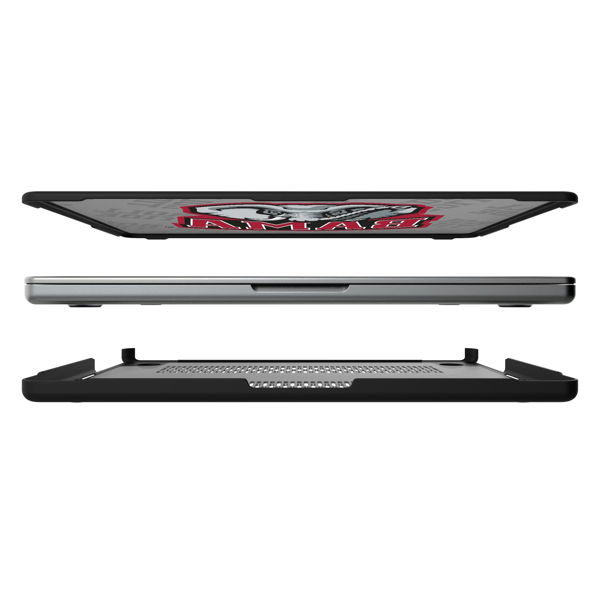 University of Alabama Crimson Tide Script A Quadtile MacBook Laptop Case for Apple MacBook#Device_MacBook Pro (14-inch, 2021) / MacBook Pro (14-inch, 2023) / MacBook Pro (14-inch, 2024)