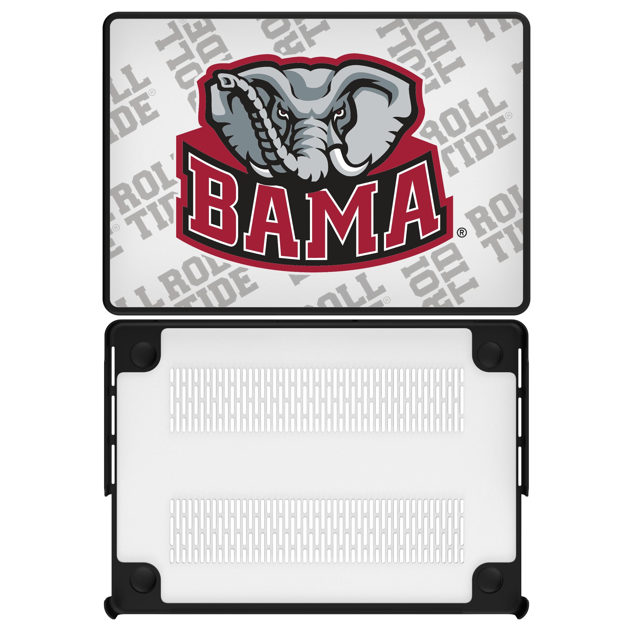 University of Alabama Crimson Tide Script A Quadtile MacBook Laptop Case for Apple MacBook#Device_MacBook Pro (14-inch, 2021) / MacBook Pro (14-inch, 2023) / MacBook Pro (14-inch, 2024)