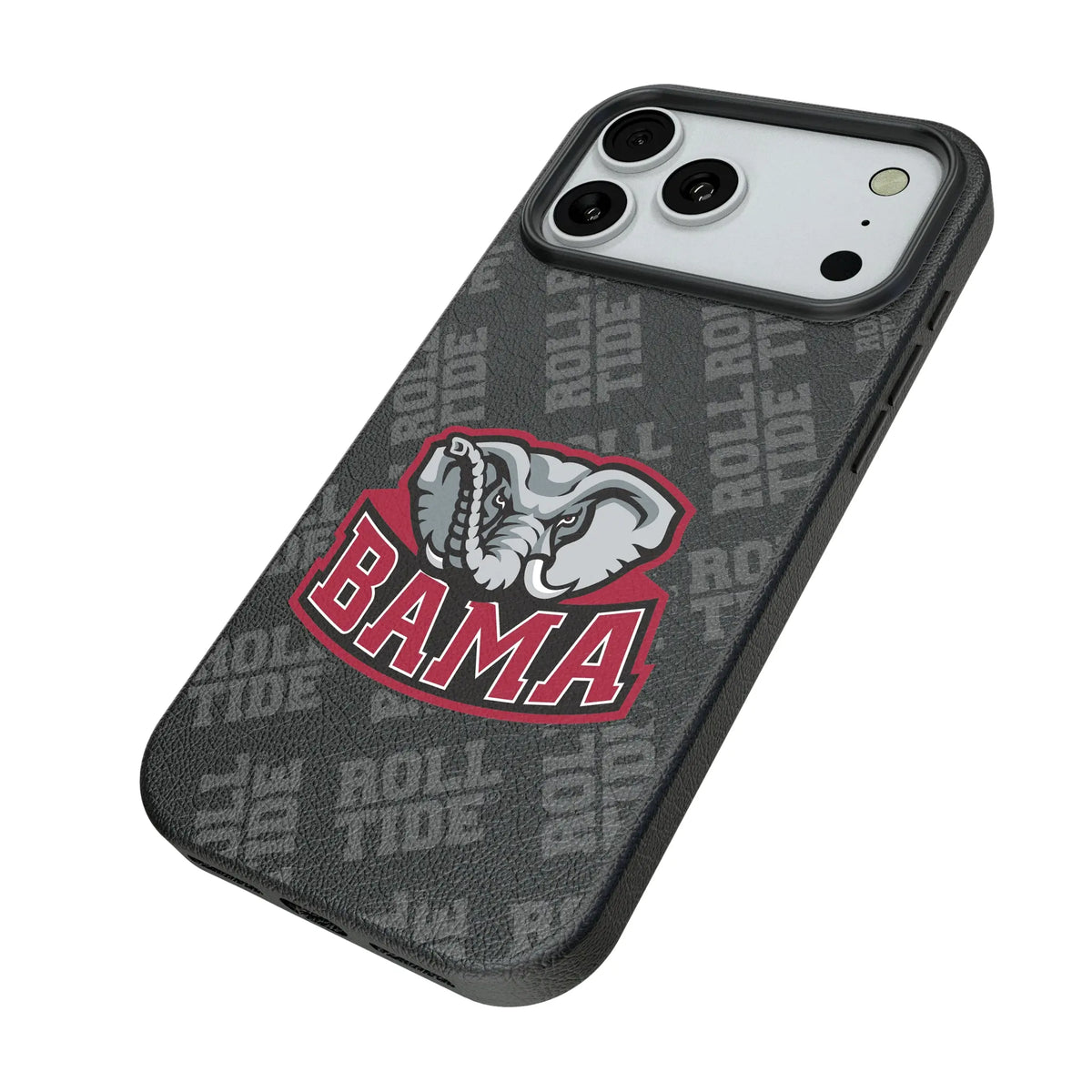 University of Alabama Crimson Tide Script A Quadtile iPhone MagSafe Compatible Phone Case for Apple iPhone - Isometric View#Device_iPhone 18 Pro Max