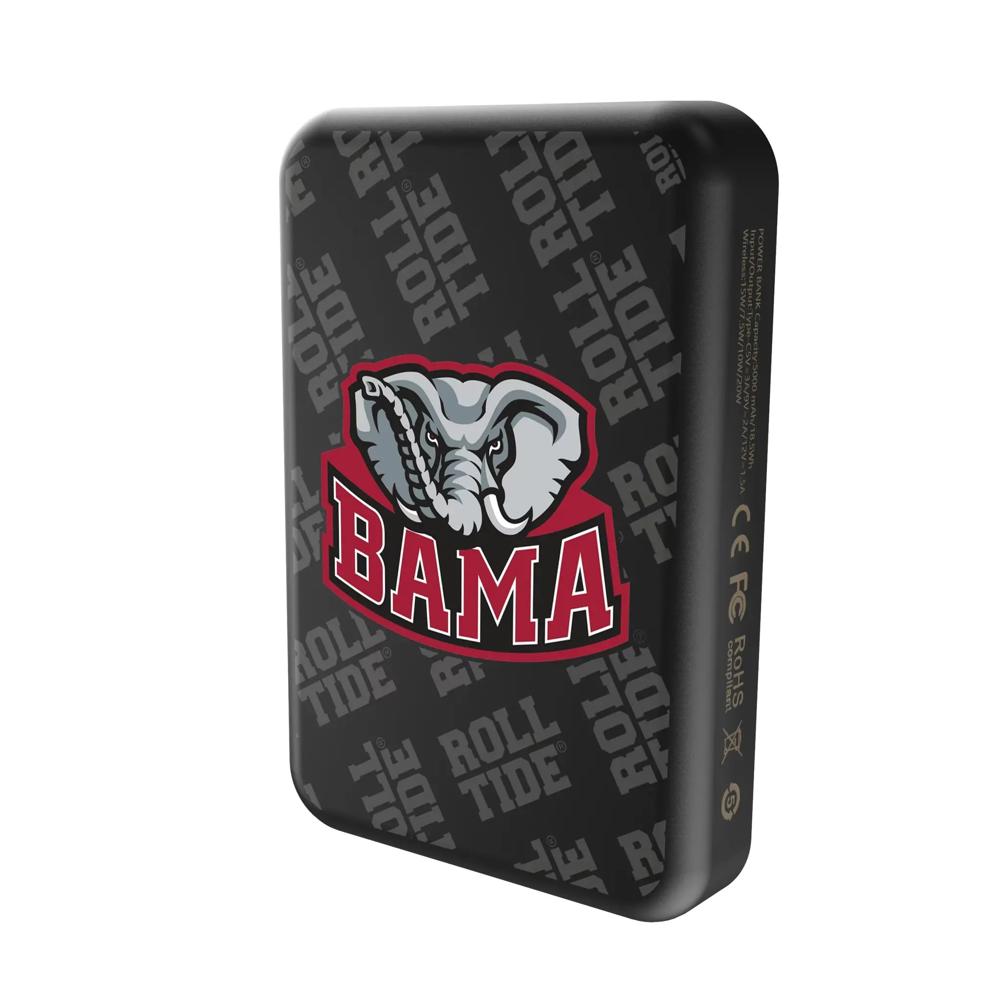 University of Alabama Crimson Tide Script A Quadtile Wireless Mag Power Bank