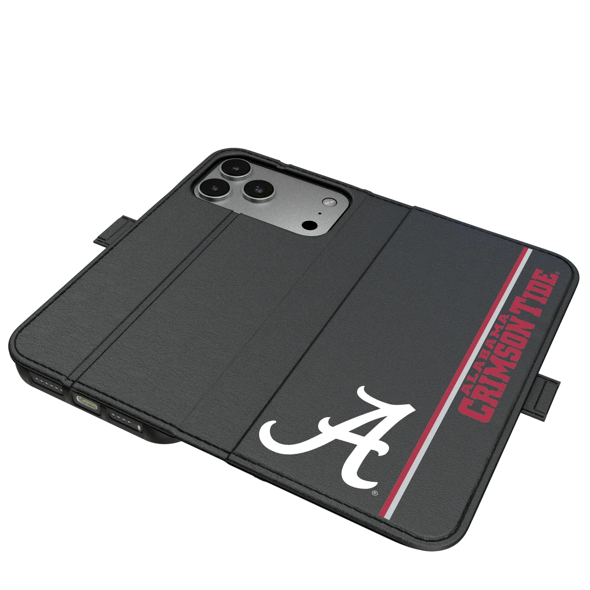 University of Alabama Crimson Tide Script A Sidebar iPhone Folio Phone Case for Apple iPhone#Device_iPhone 17 Pro Max