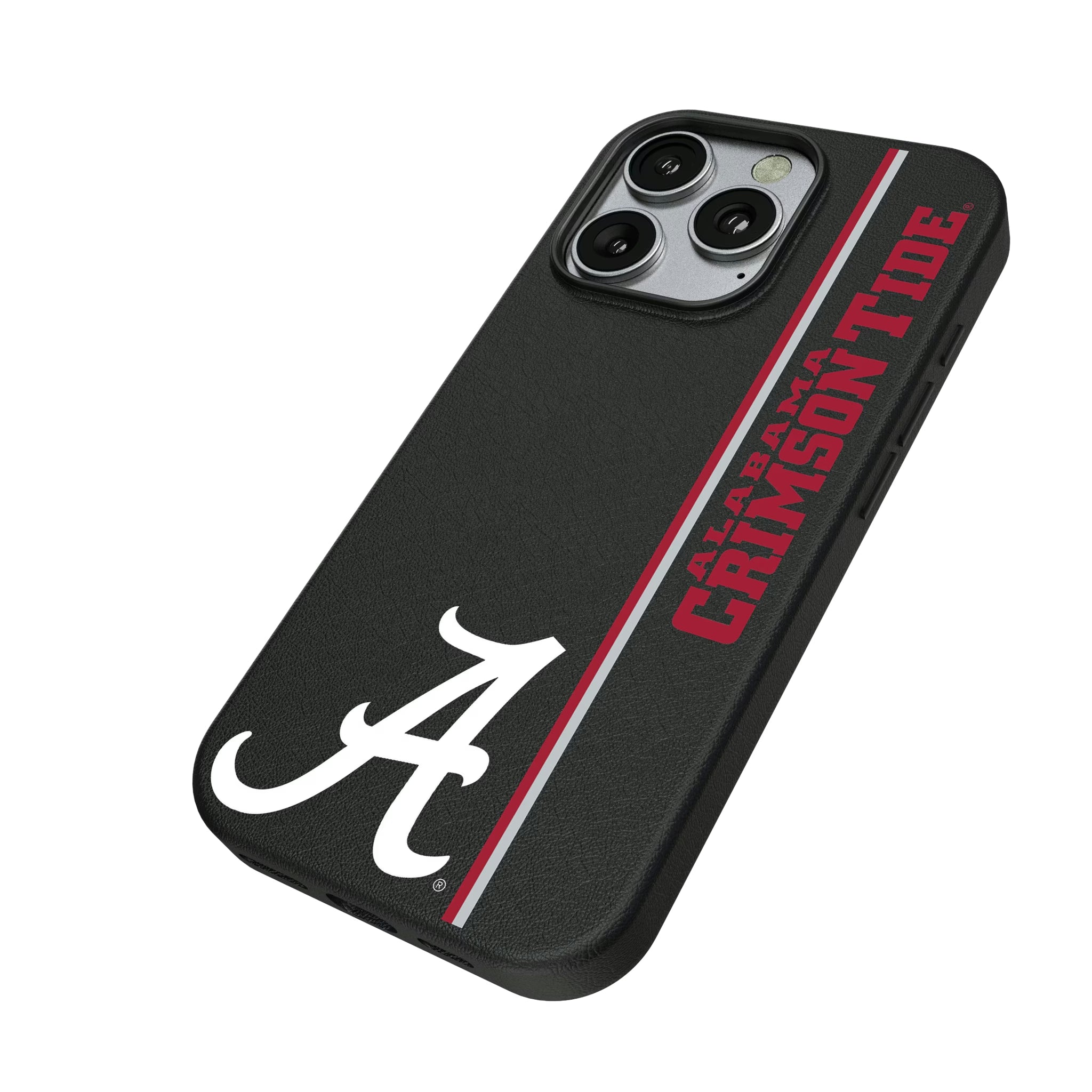 University of Alabama Crimson Tide Script A Sidebar iPhone MagSafe Compatible Phone Case for Apple iPhone - Isometric View