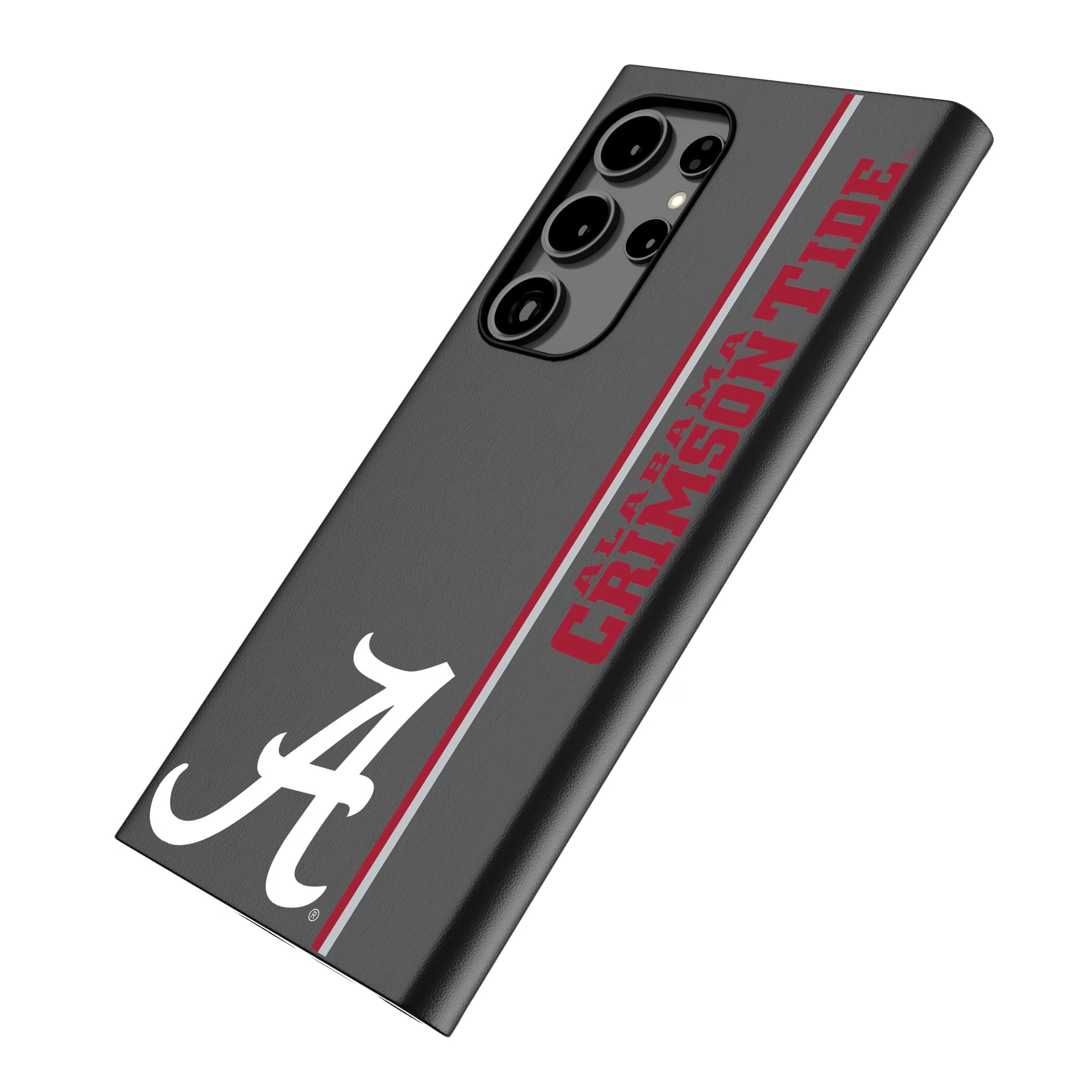 University of Alabama Crimson Tide Script A Sidebar Galaxy MagSafe Compatible Phone Case for Samsung Galaxy - Isometric View