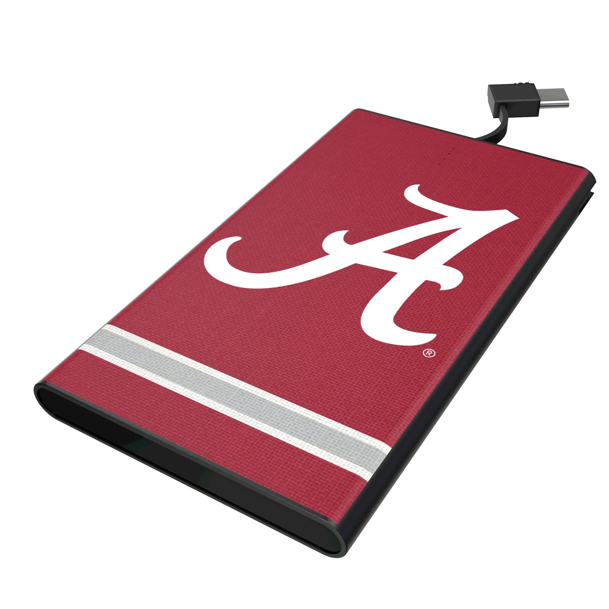 University of Alabama Crimson Tide Script A Stripe 5000mAh Flat Power Bank