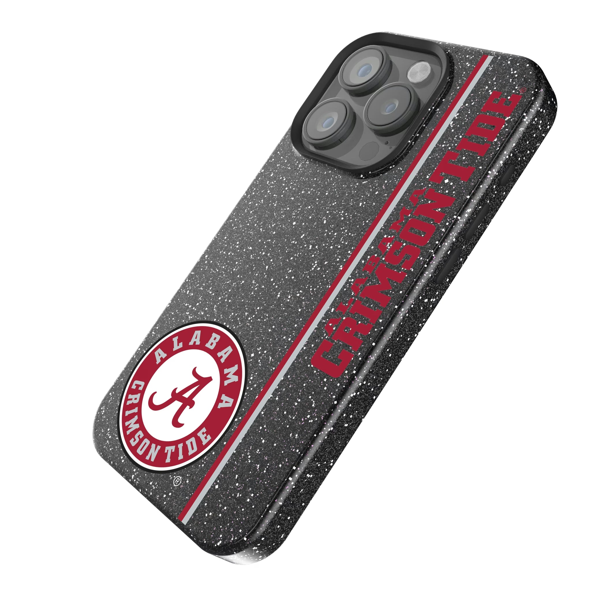 University of Alabama Crimson Tide Sidebar iPhone Bling Phone Case for Apple iPhone - Isometric View