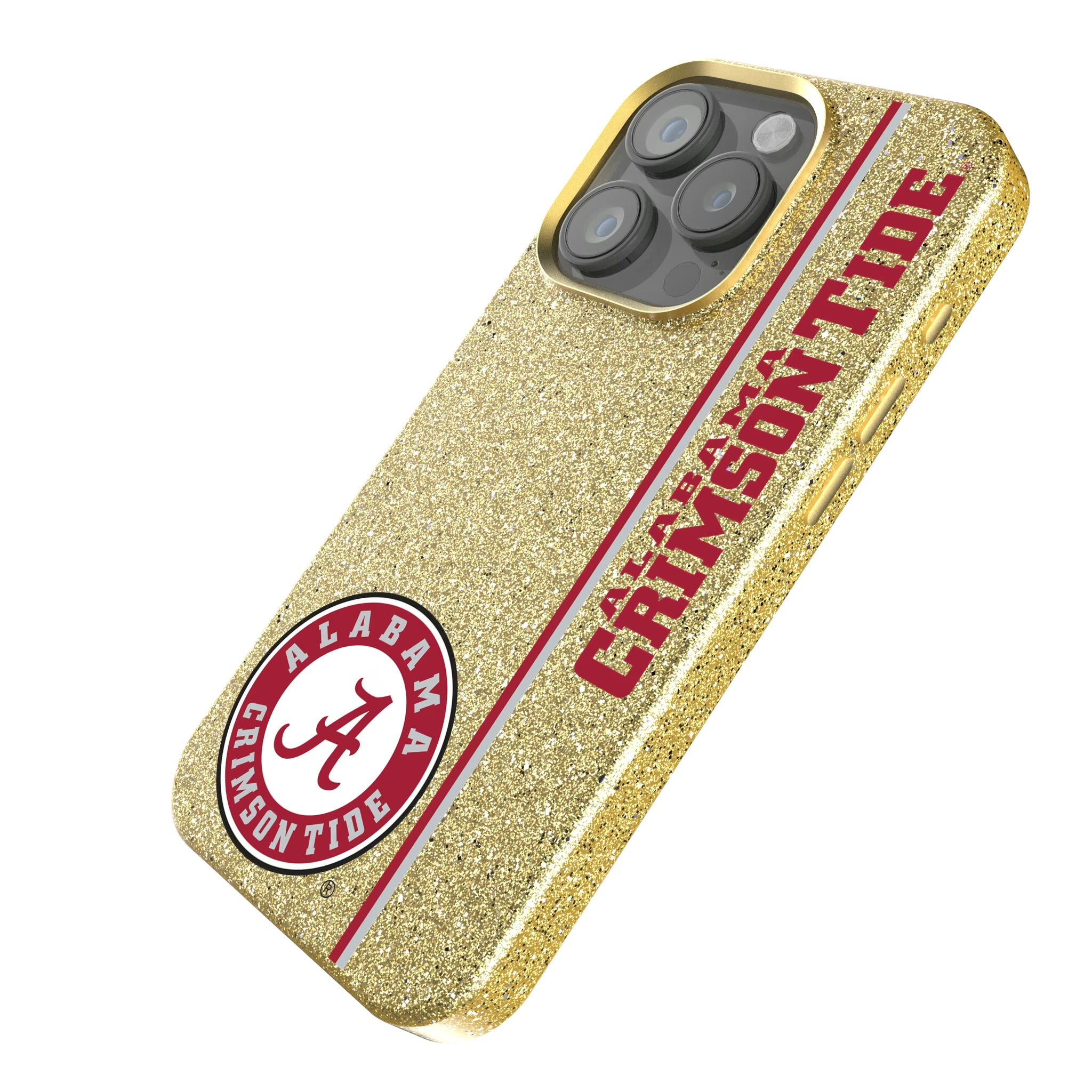 University of Alabama Crimson Tide Sidebar iPhone Bling Phone Case for Apple iPhone - Isometric View
