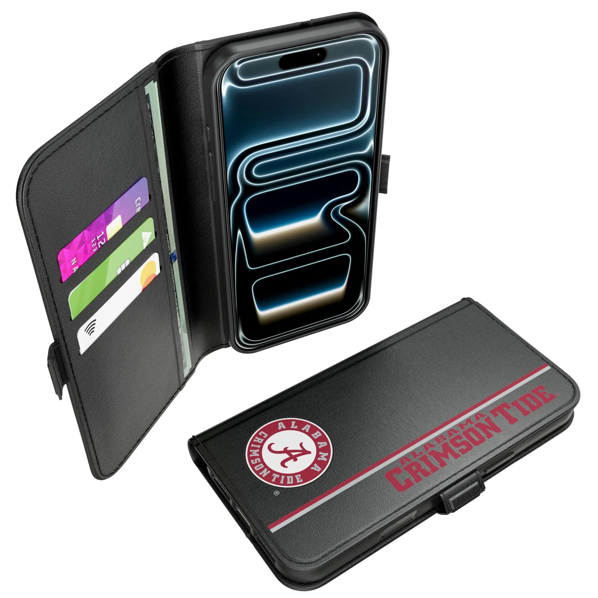 University of Alabama Crimson Tide Sidebar iPhone Folio Phone Case for Apple iPhone#Device_iPhone 17 Pro Max