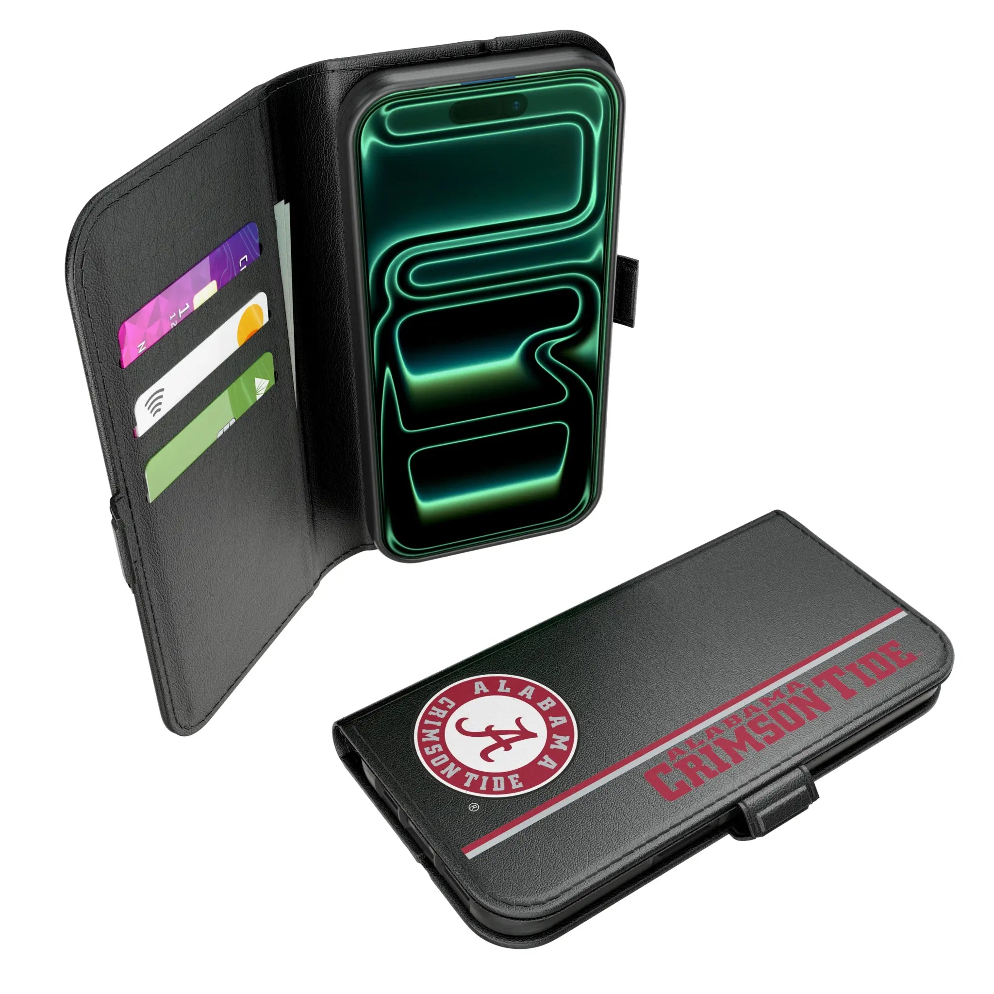 University of Alabama Crimson Tide Sidebar iPhone Folio Phone Case for Apple iPhone#Device_iPhone 17