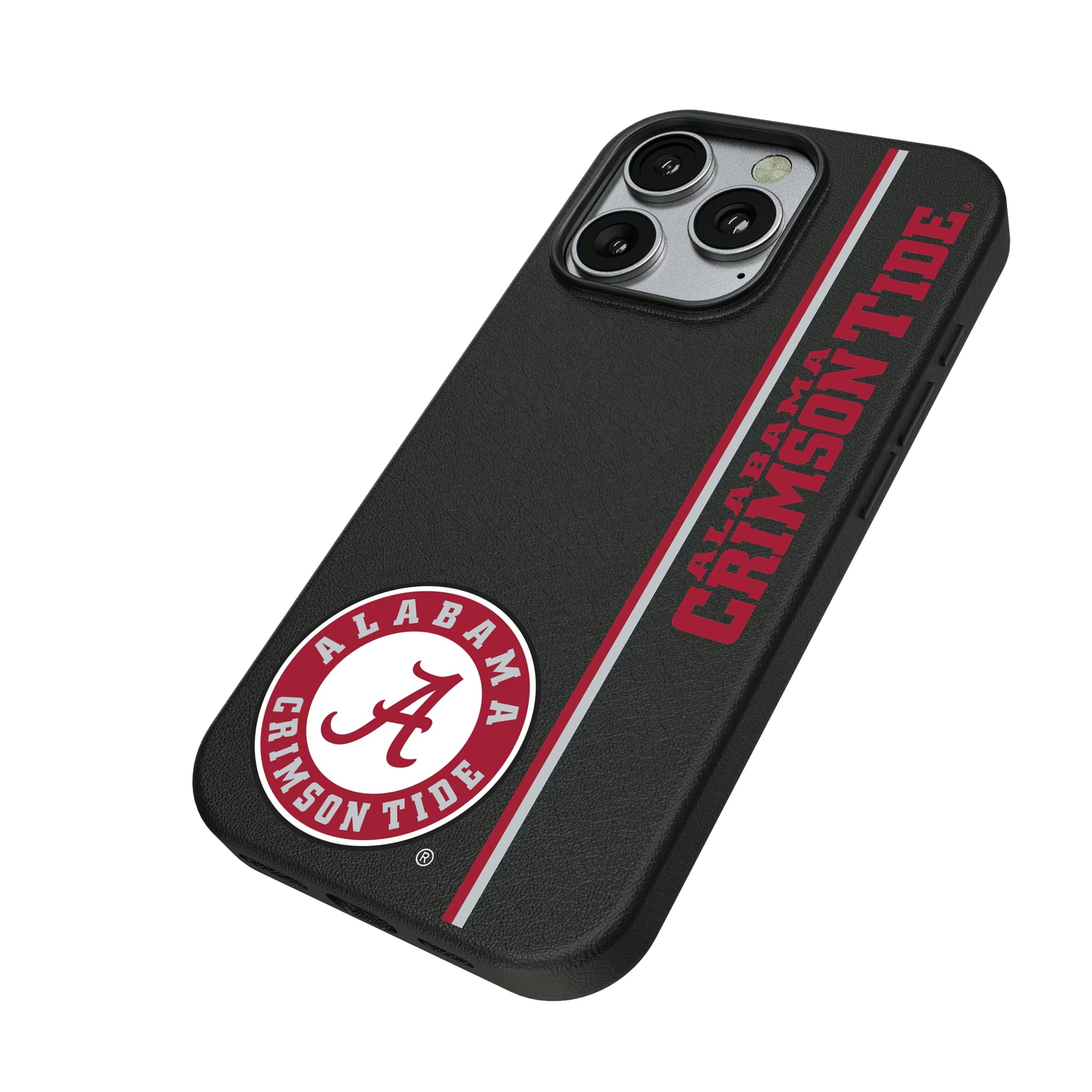 University of Alabama Crimson Tide Sidebar iPhone MagSafe Compatible Phone Case for Apple iPhone - Isometric View