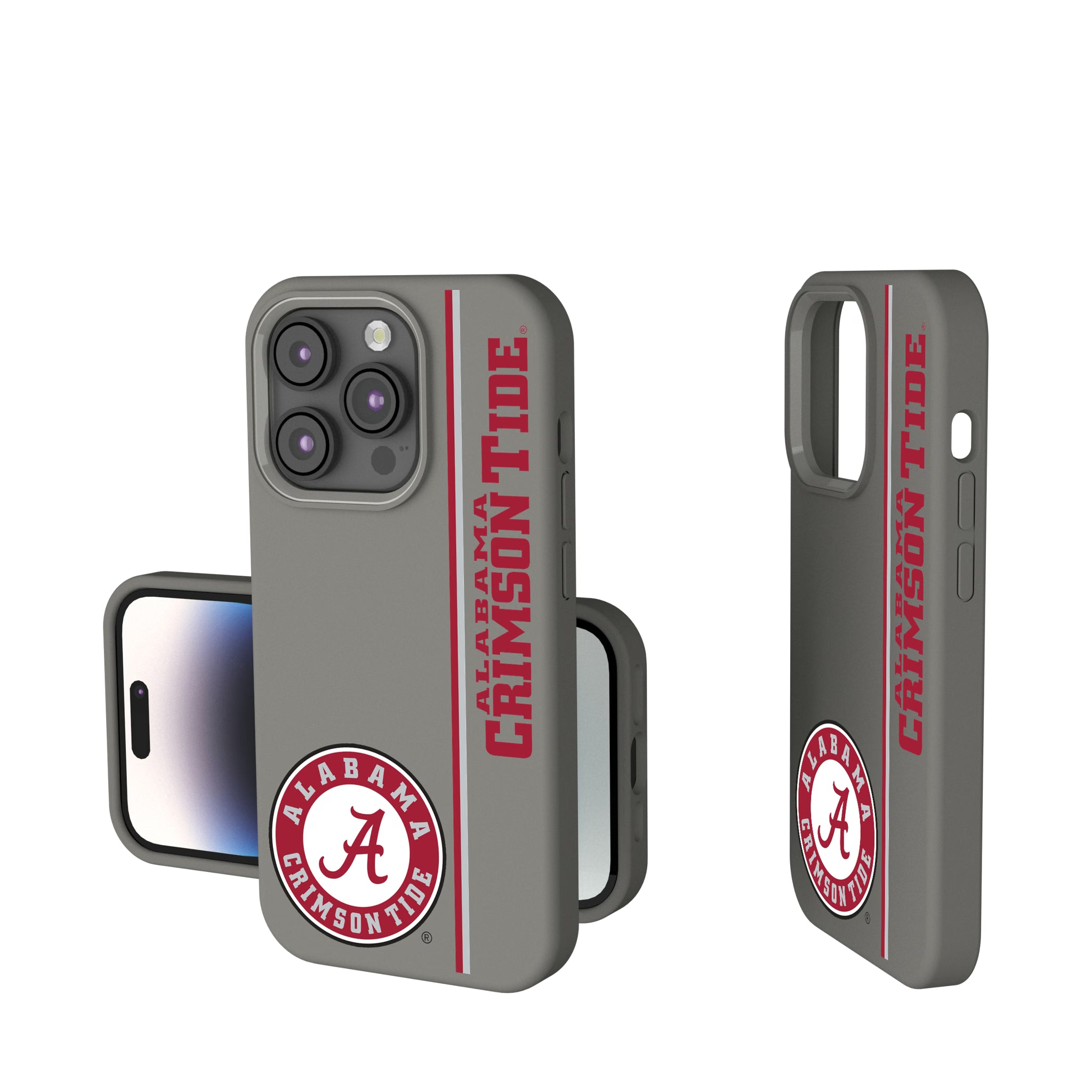 University of Alabama Crimson Tide Sidebar iPhone Soft Touch Phone Case for Apple iPhone