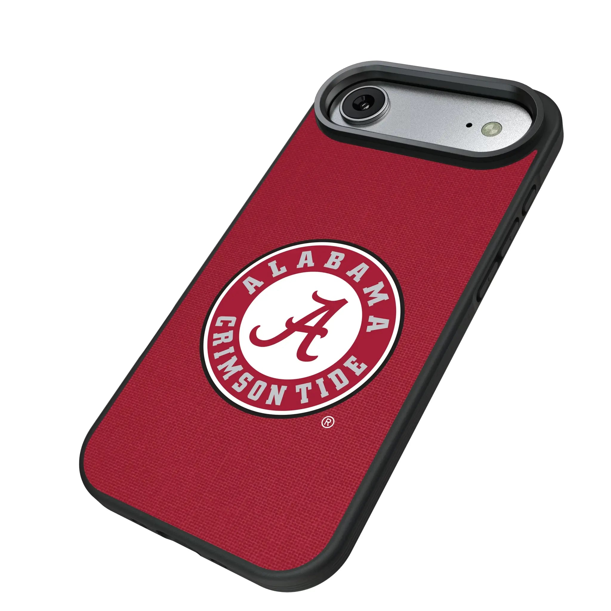University of Alabama Crimson Tide Solid iPhone Bump Phone Case for Apple iPhone - Isometric View#Device_iPhone Air