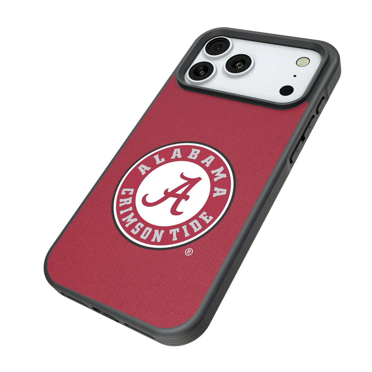 University of Alabama Crimson Tide Solid iPhone Bump Phone Case for Apple iPhone - Isometric View#Device_iPhone 18 Pro Max