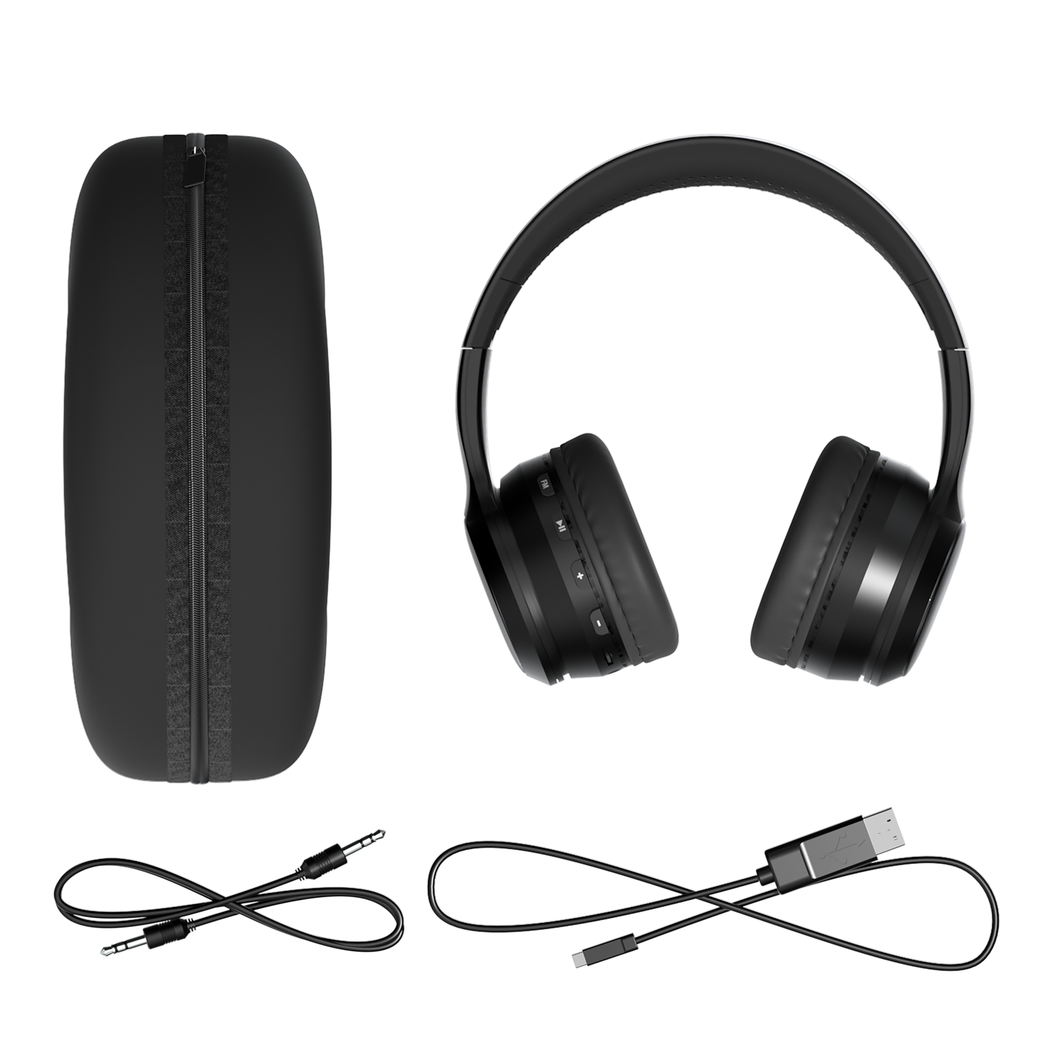 University of Alabama Crimson Tide Stripe Wireless Over-Ear BT Headphones With Case