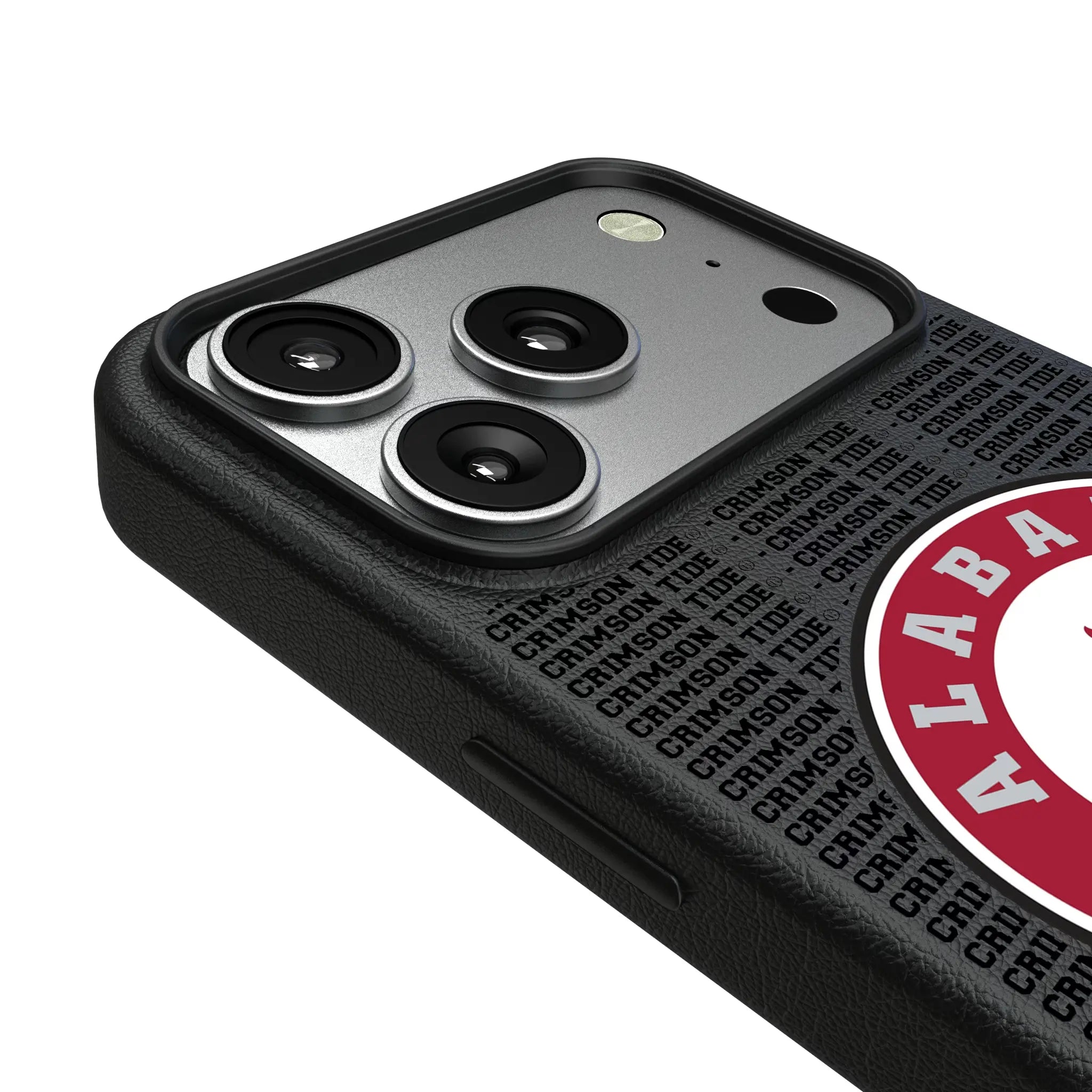 University of Alabama Crimson Tide Text Backdrop iPhone MagSafe Compatible Phone Case for Apple iPhone - Detail#Device_iPhone 17 Pro