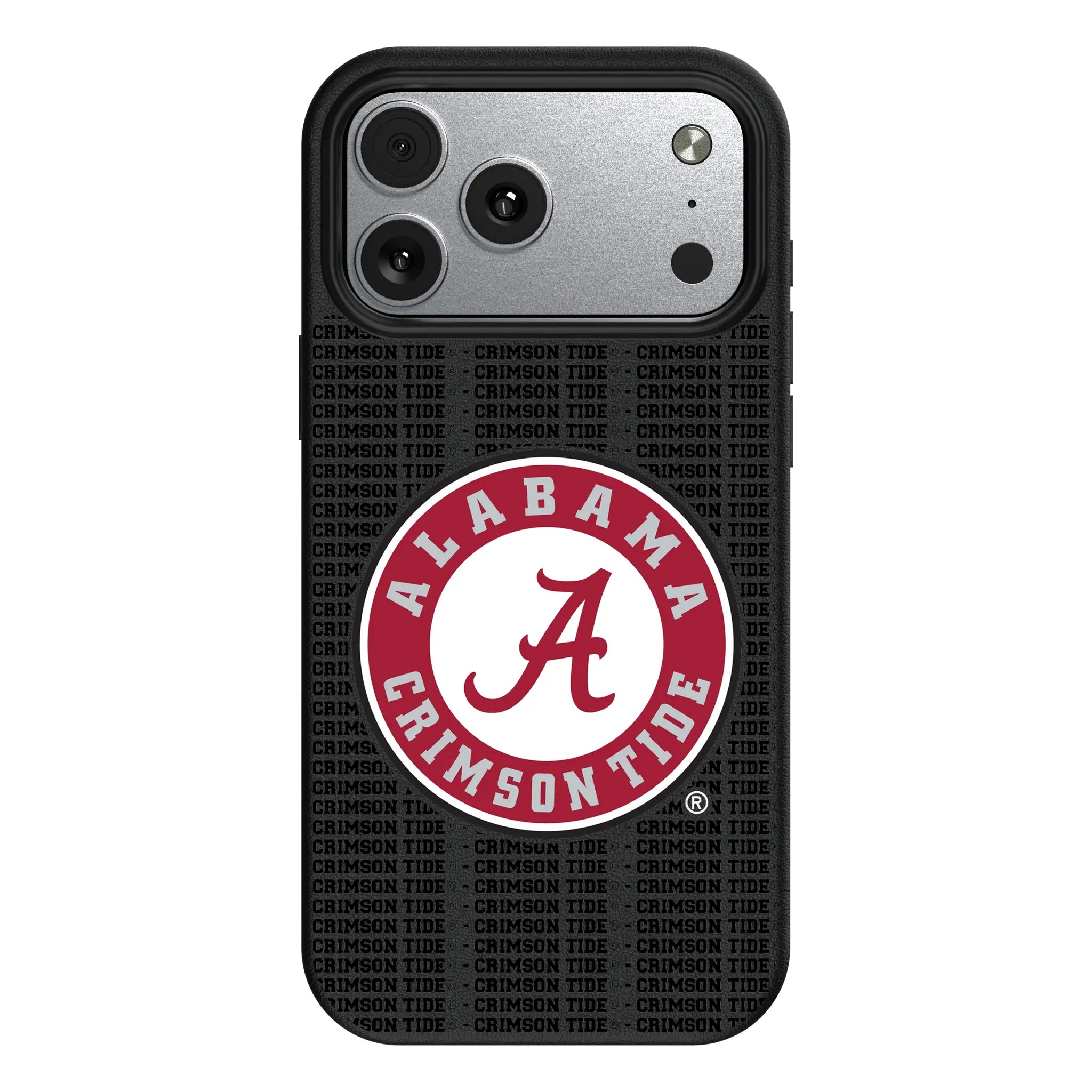 University of Alabama Crimson Tide Text Backdrop iPhone MagSafe Compatible Phone Case for Apple iPhone#Device_iPhone 17 Pro Max