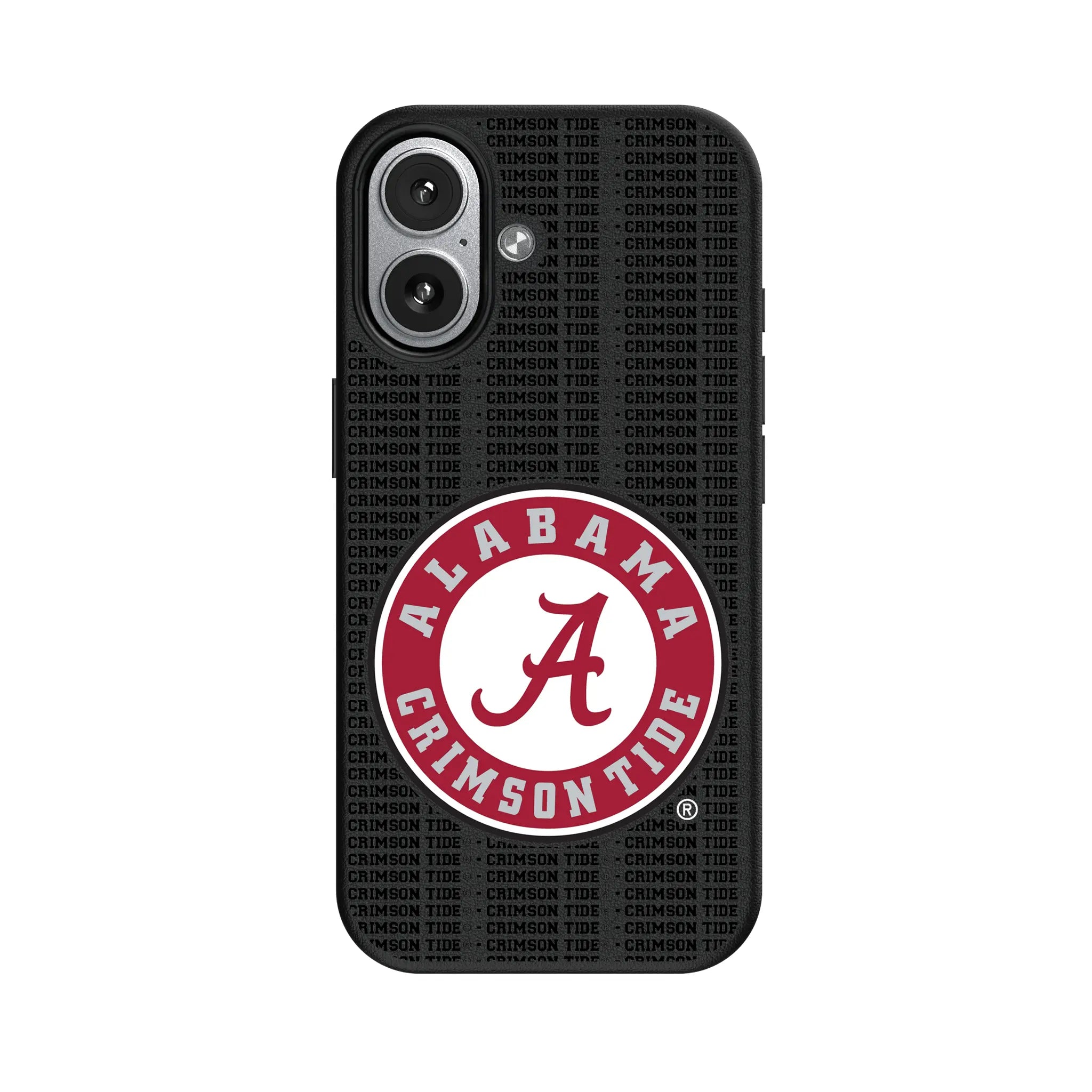 University of Alabama Crimson Tide Text Backdrop iPhone MagSafe Compatible Phone Case for Apple iPhone#Device_iPhone 17