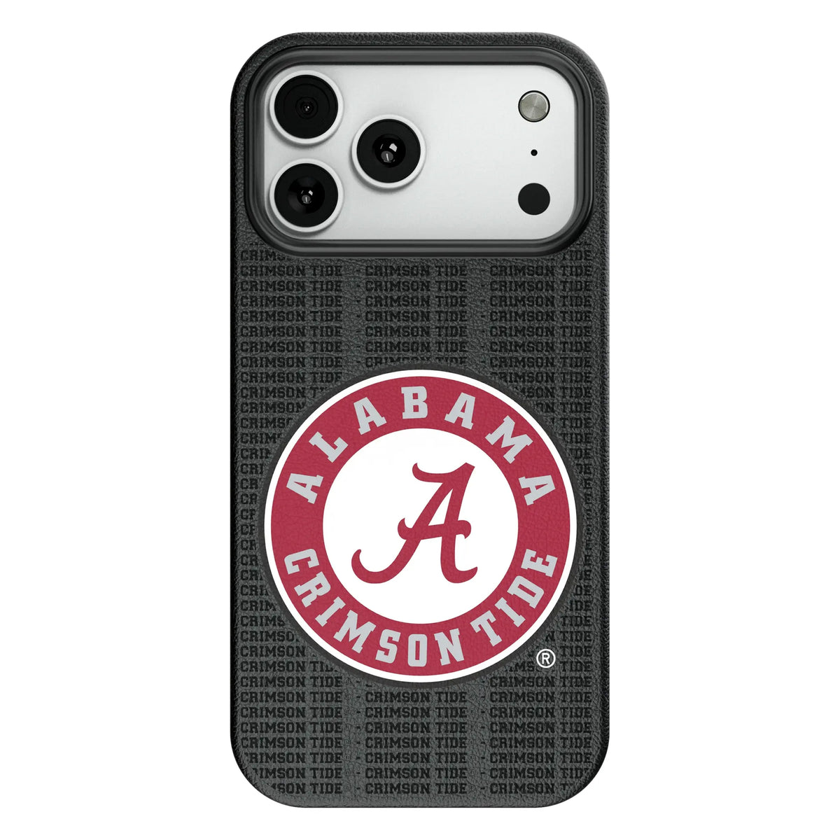 University of Alabama Crimson Tide Text Backdrop MagSafe Compatible Phone Case for Apple iPhone