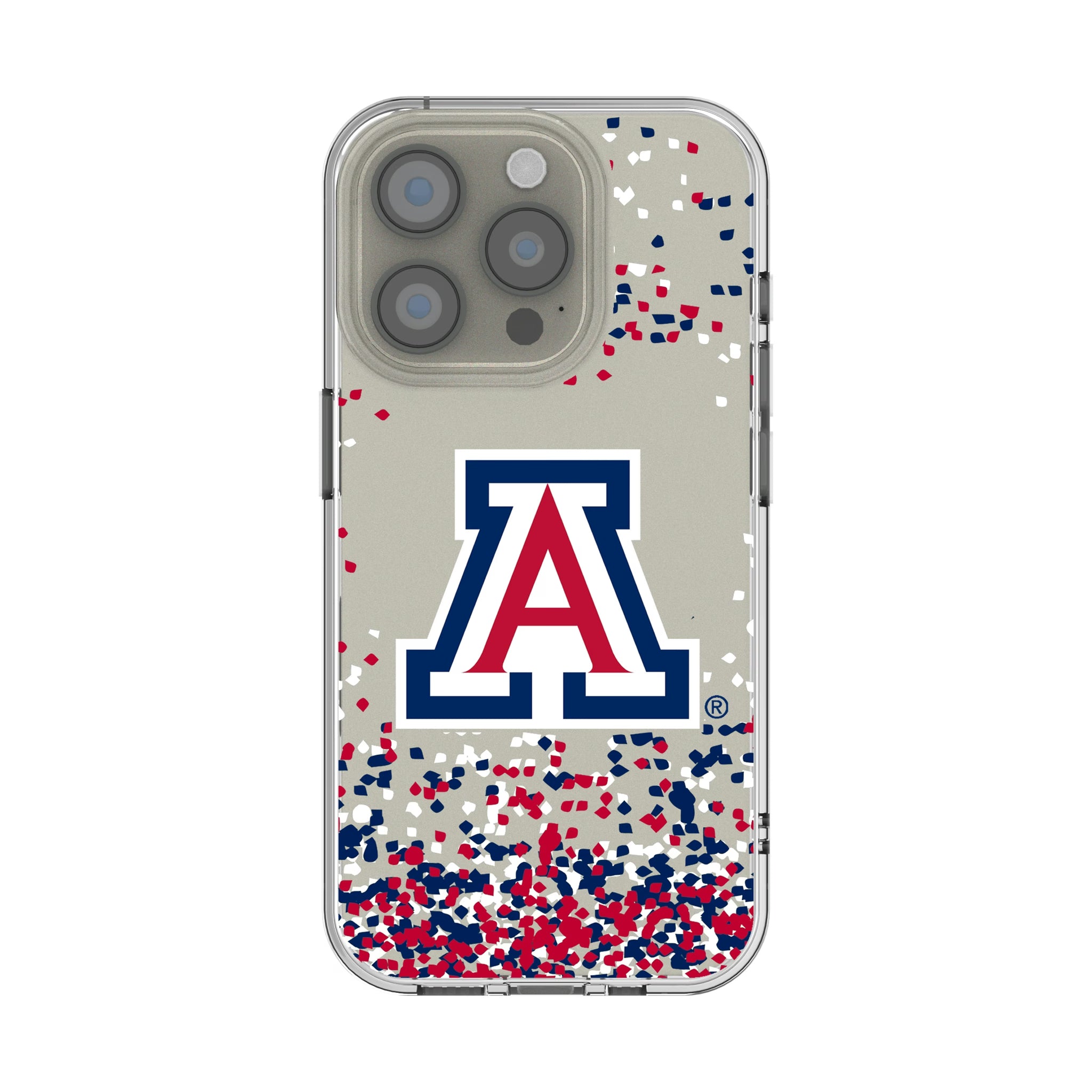 University of Arizona Wildcats Confetti iPhone Clear Phone Case for Apple iPhone