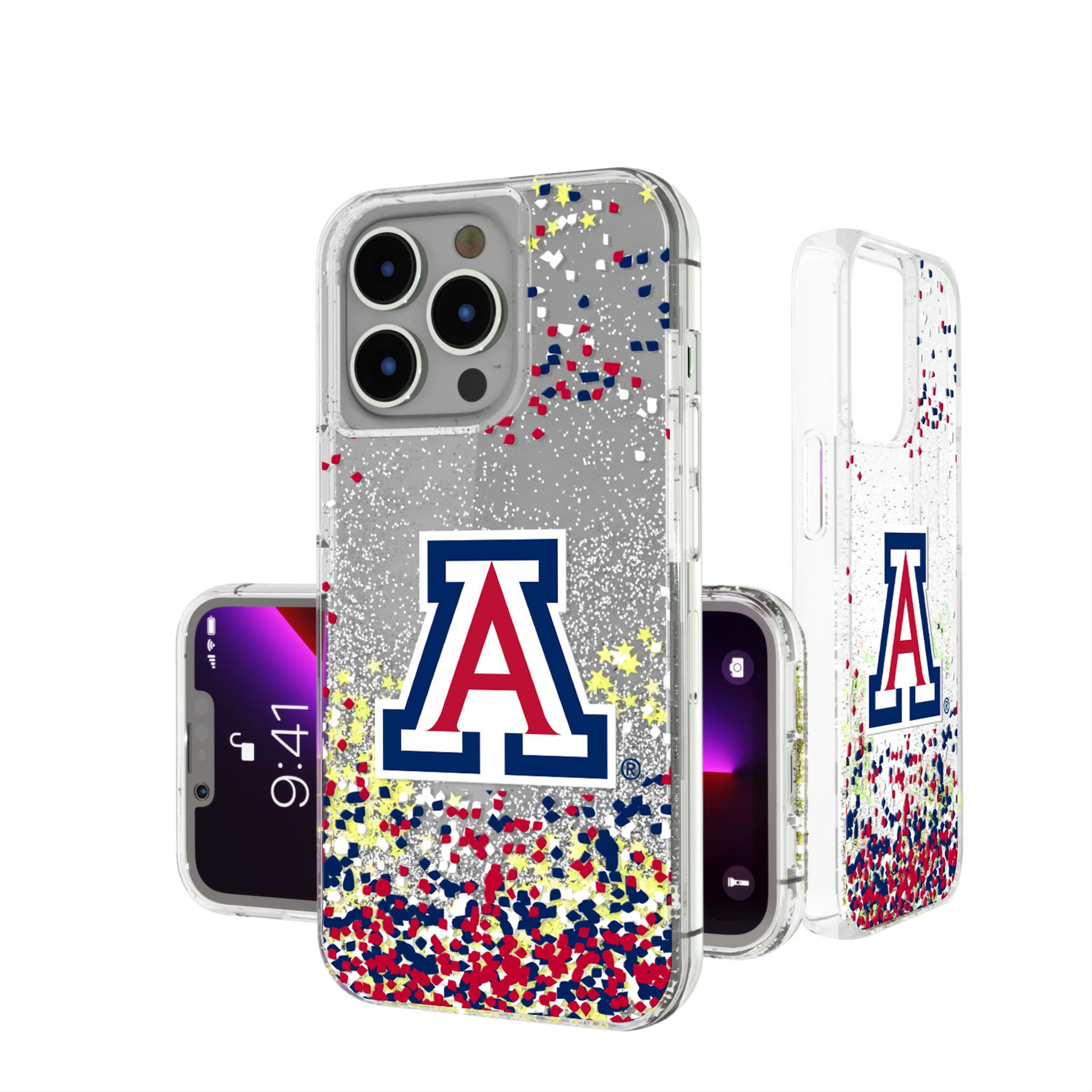 University of Arizona Wildcats Confetti iPhone Glitter Phone Case for Apple iPhone