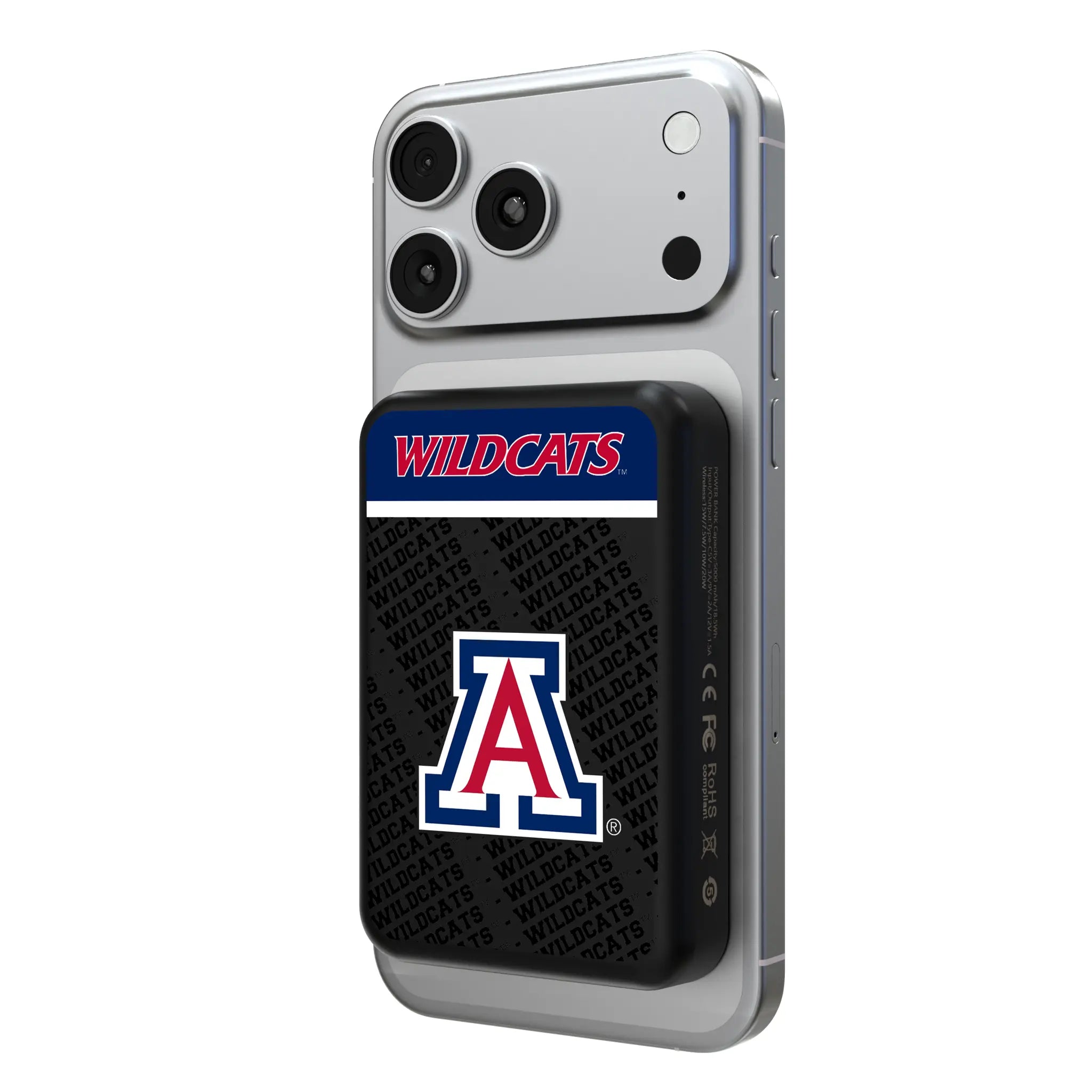 University of Arizona Wildcats Endzone Plus Wireless Mag Power Bank